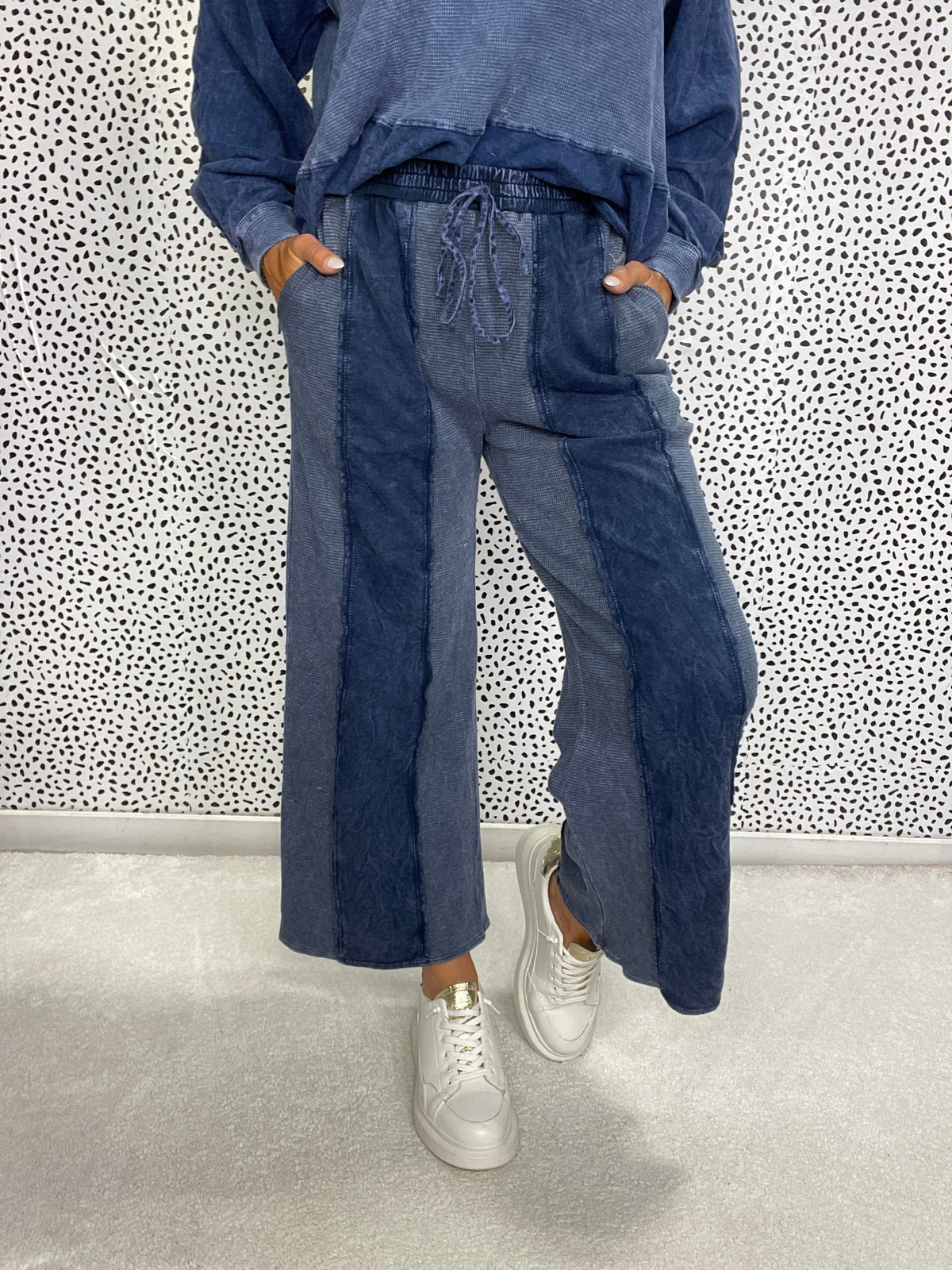 Dust Dye Waffle Crop in 2 Colors