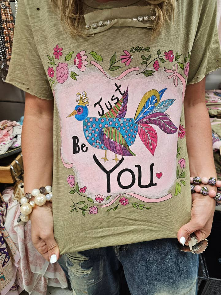 Just Be You Tattered Tee