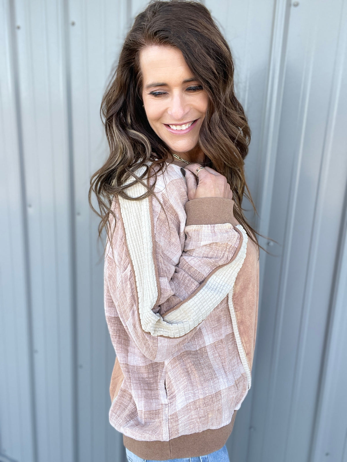 Oli & Hali That's For Sure Mineral Washed Oversized Pullover Top In 2 Colors *Final Sale*