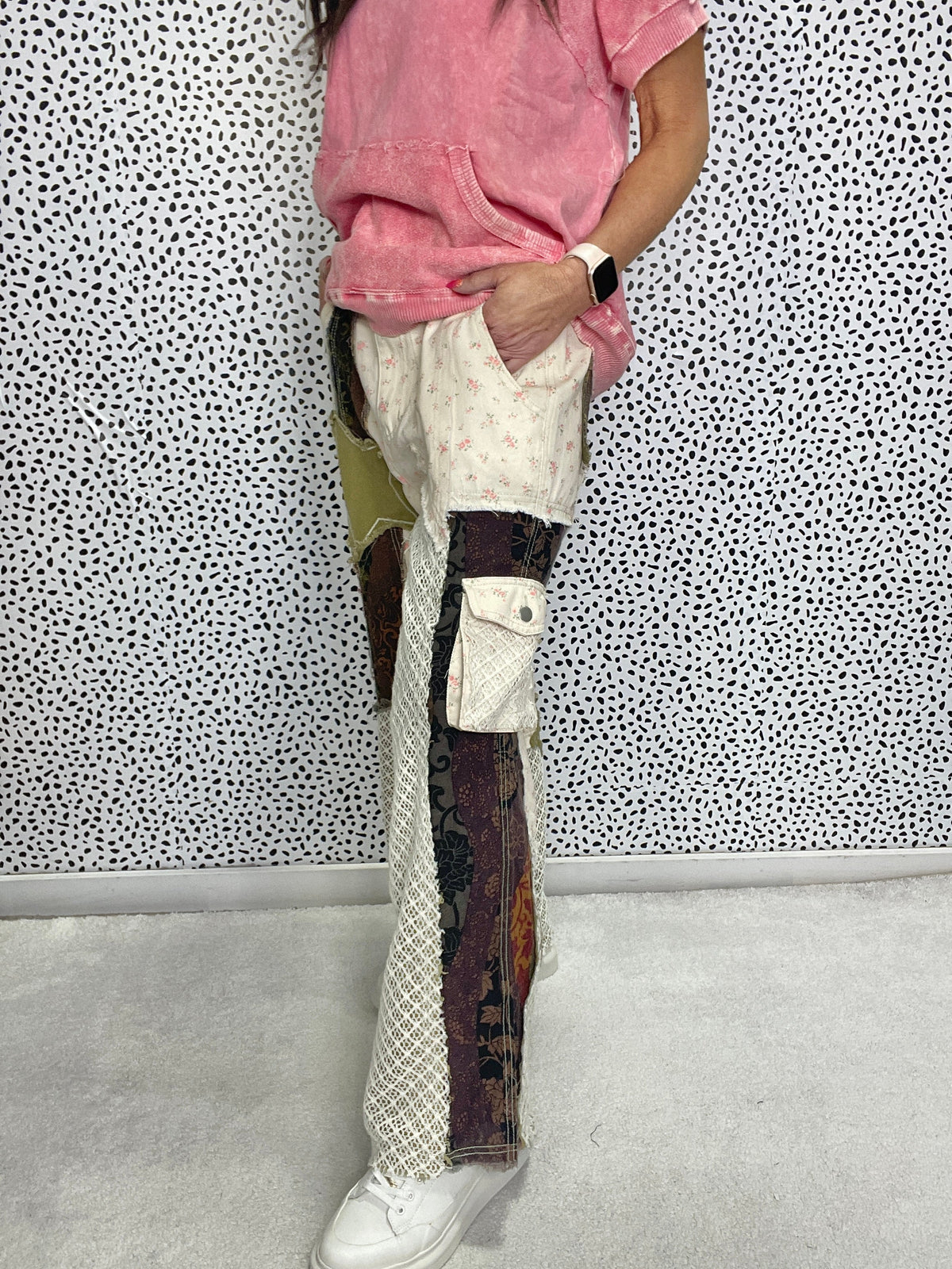 POL Planning Ahead Relaxed Fit Printed Twill Pants In Multi Pattern in 2 Colors *Final Sale*