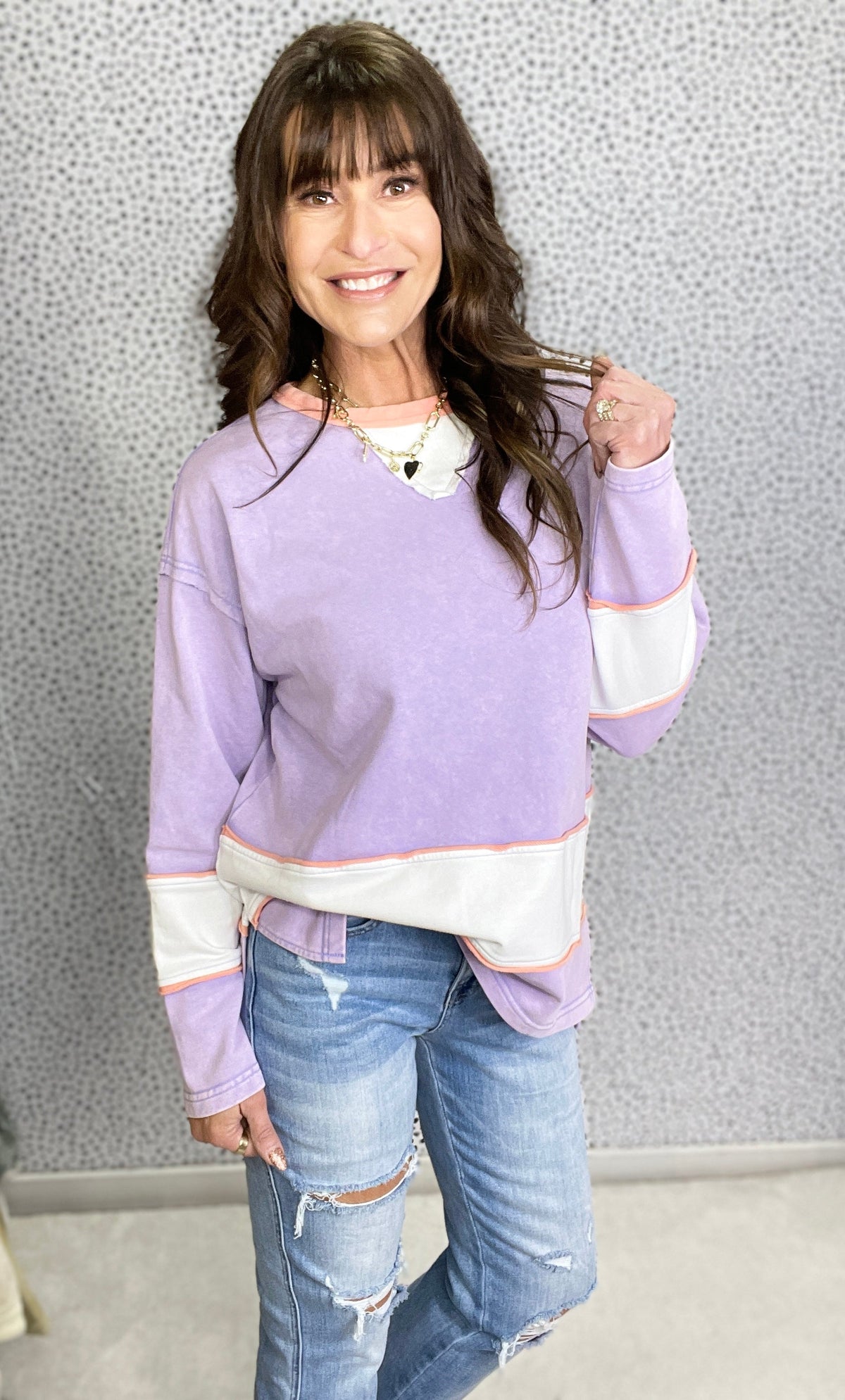 I Would If I Could Mineral Wash Crewneck Pullover *Final Sale*
