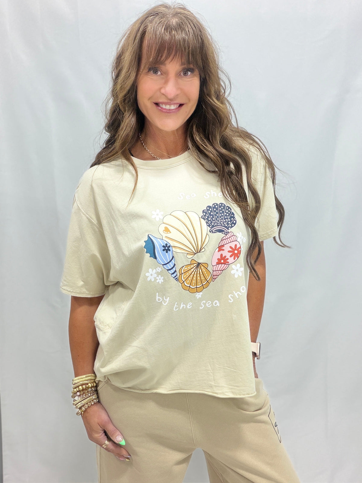 Beach Days Mineral Washed Top In 2 Colors