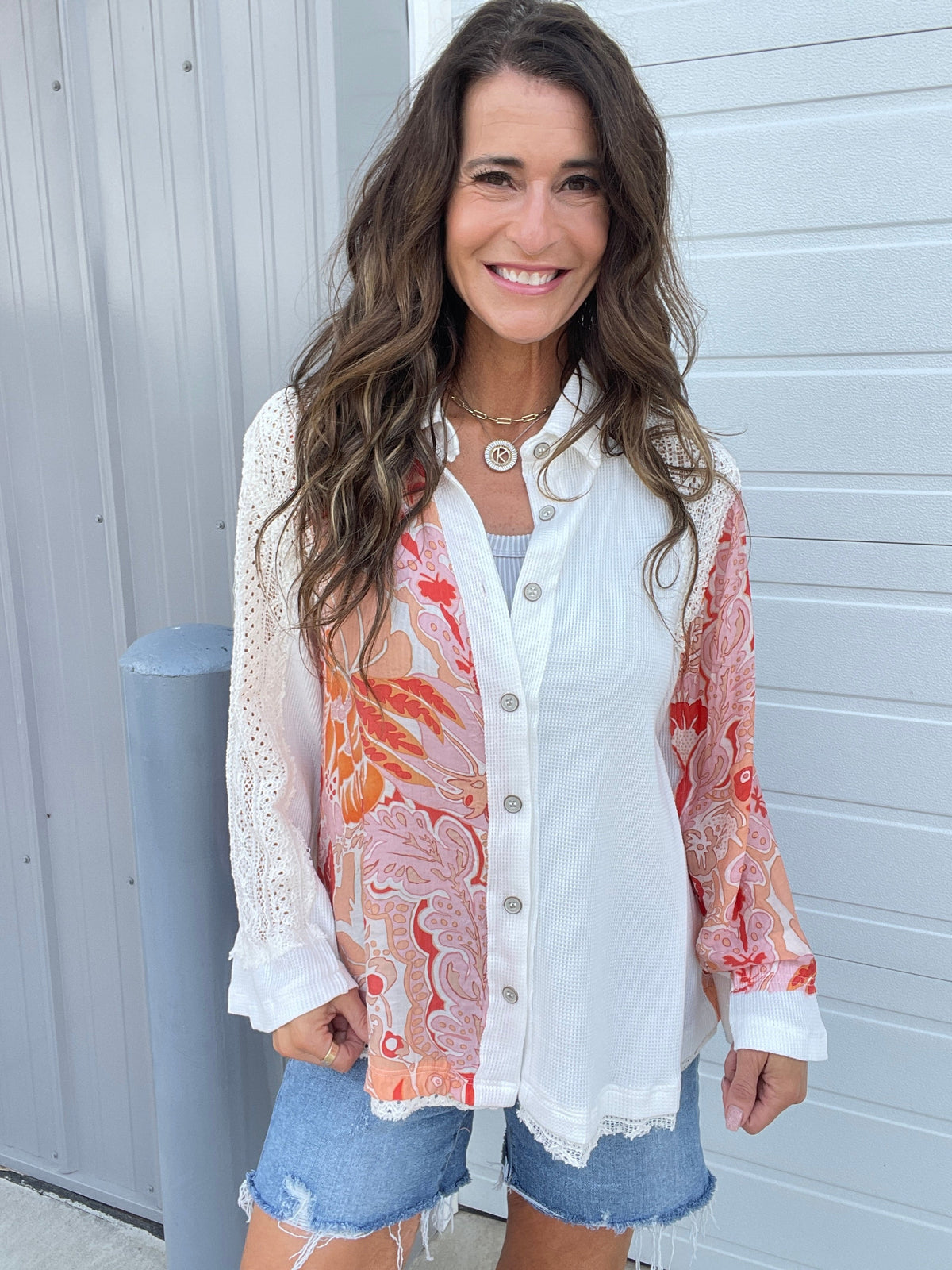 Pol Moments Ago Button Down Top In 2 Colors *Final Sale*