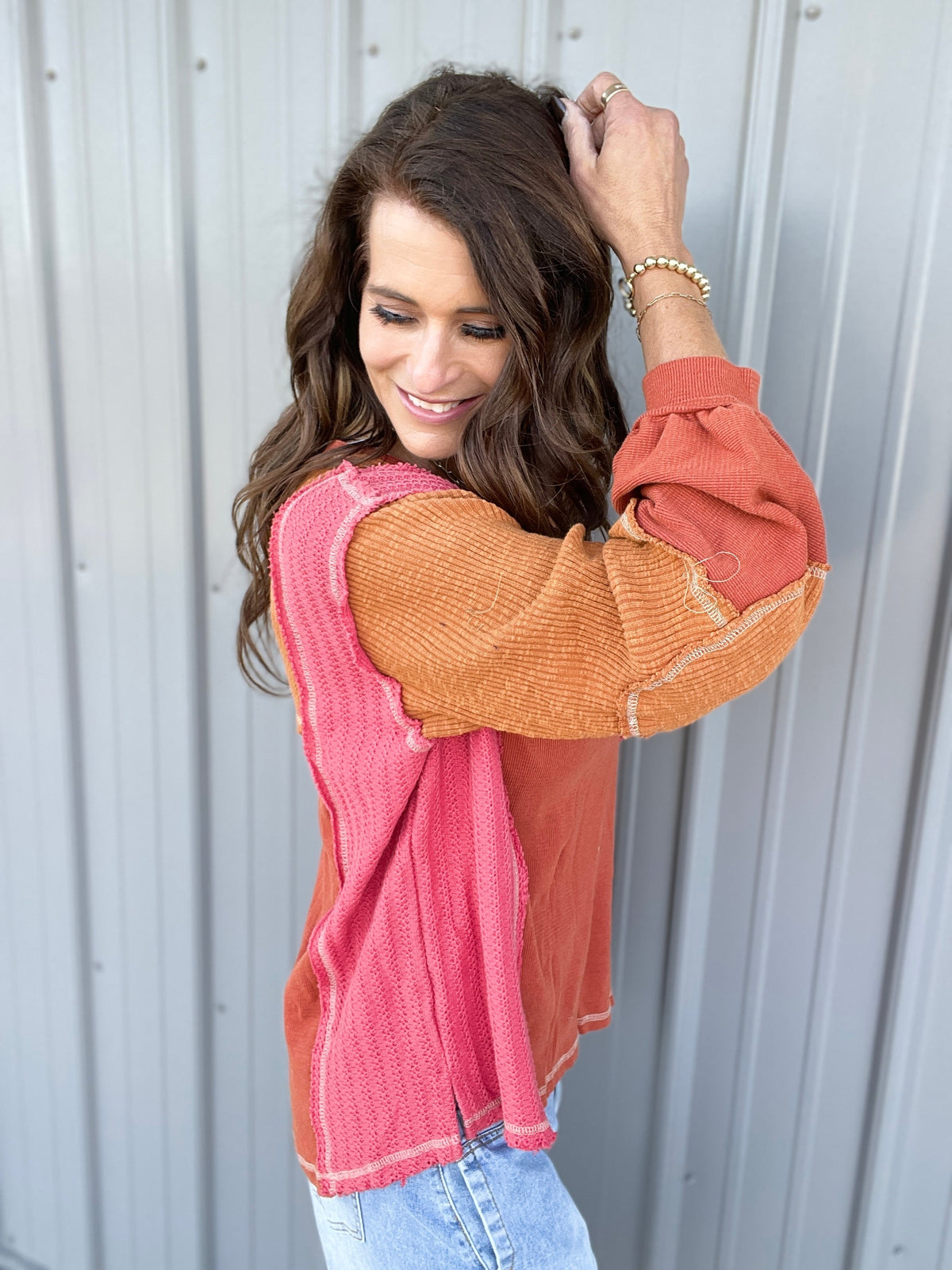 POL Take On The World Thermal Top In 2 Colors *Final Sale*