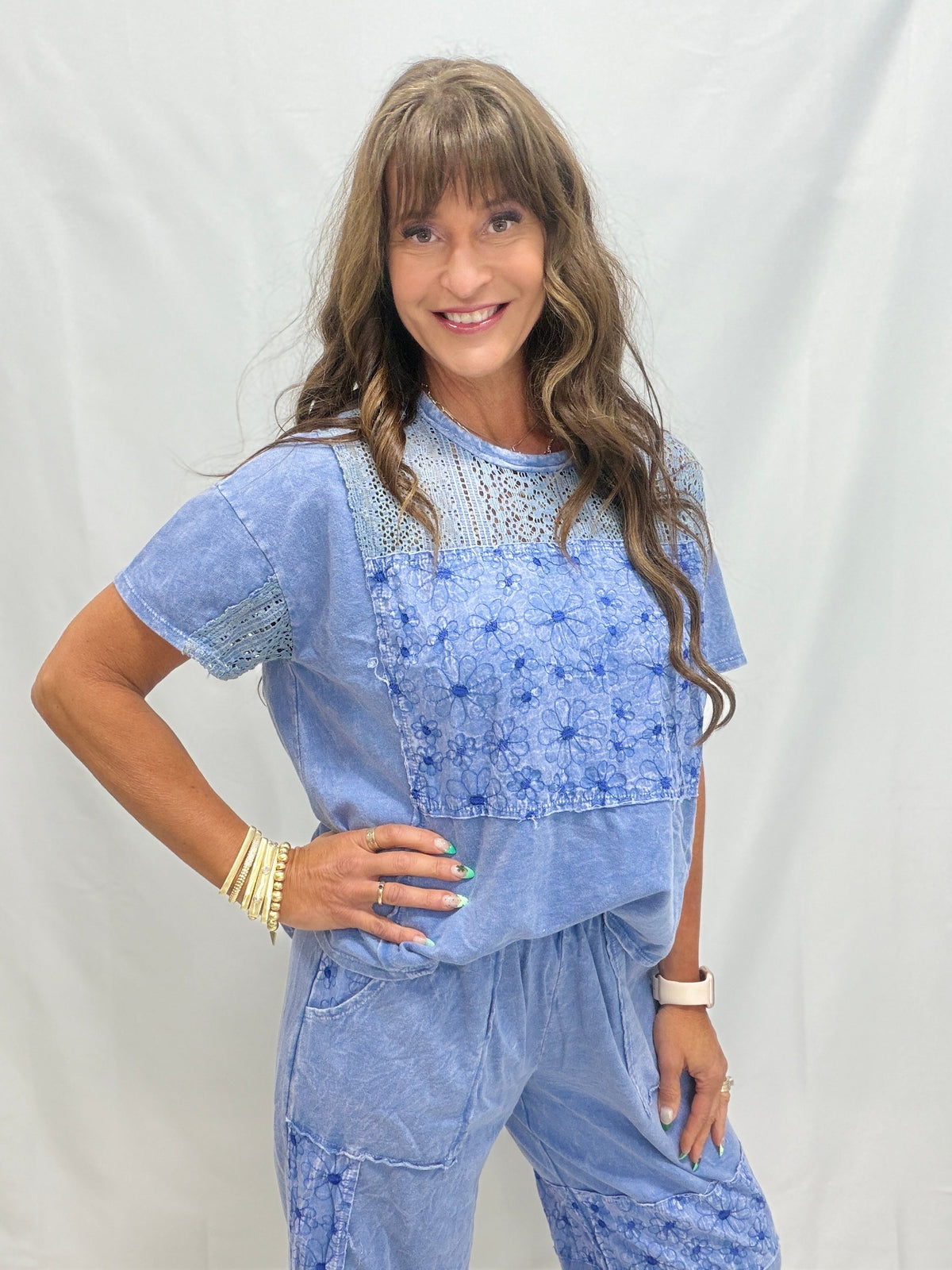 Spring Calls Patched Boho Top In 2 Colors