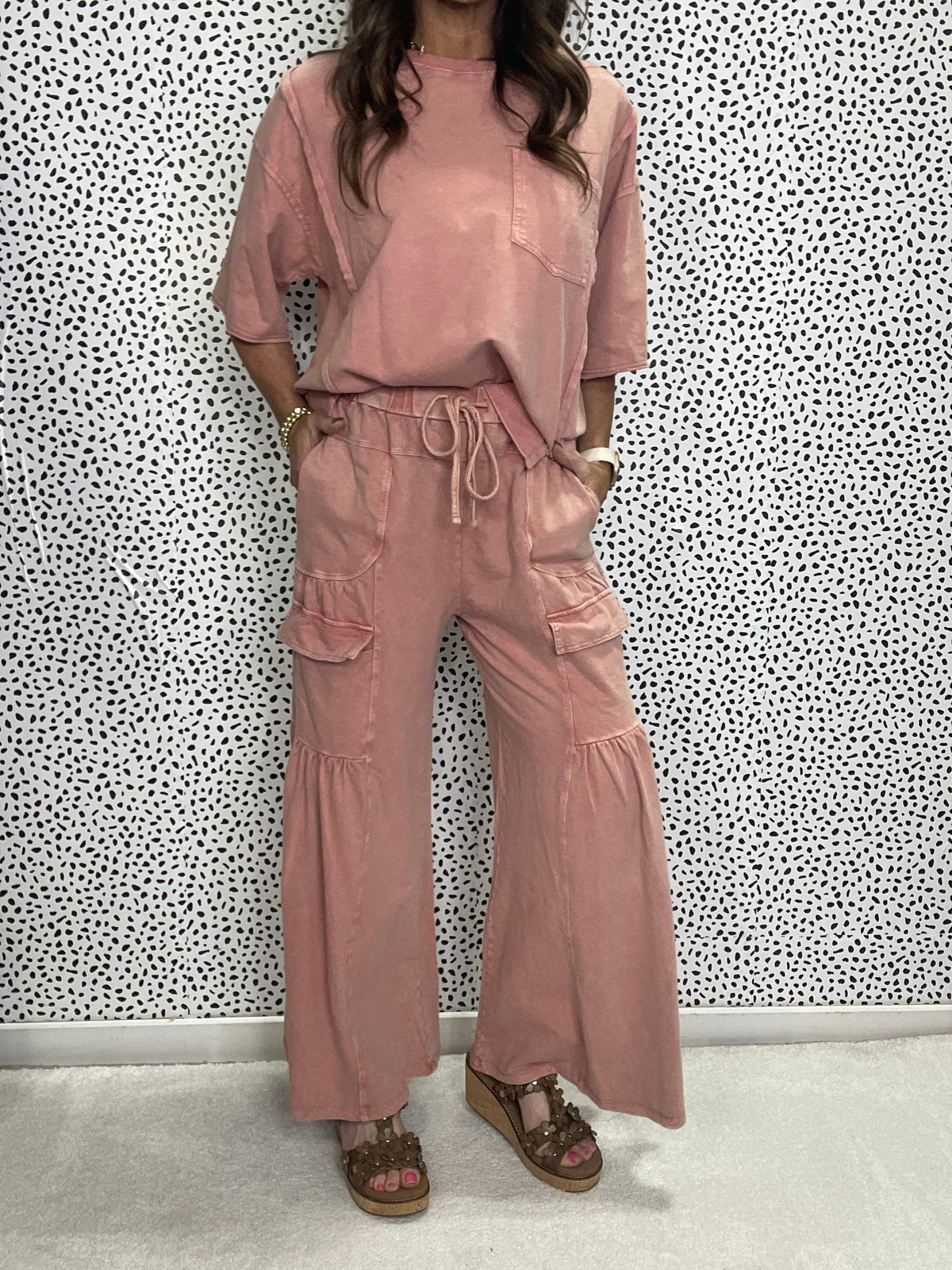 Reaching Out Mineral Washed Pants In 5 Colors