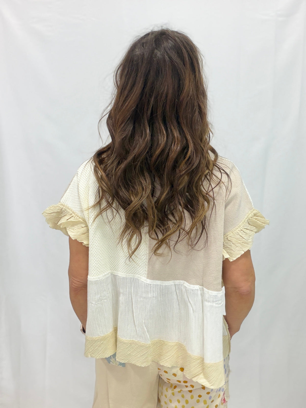Want It All Short Sleeve Top In Natural
