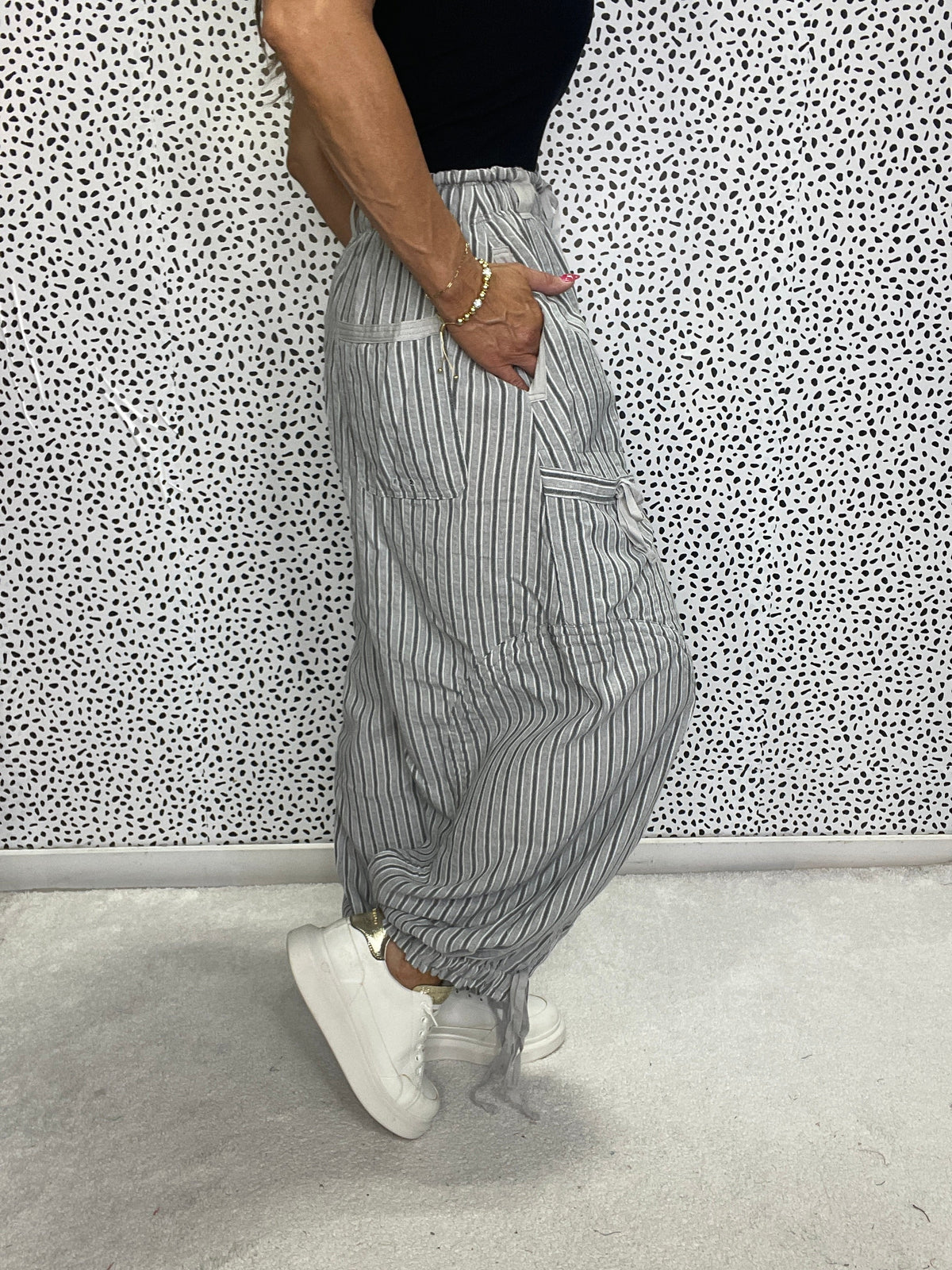 DriftLine Striped Cargo Joggers In 2 Colors