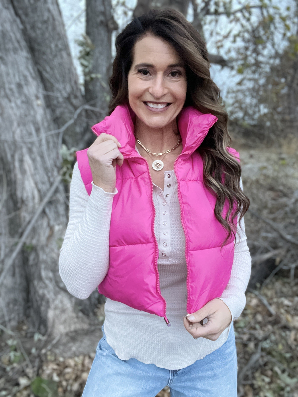 Out And About Cinched Crop Puffer Vest In 4 Colors *Final Sale*