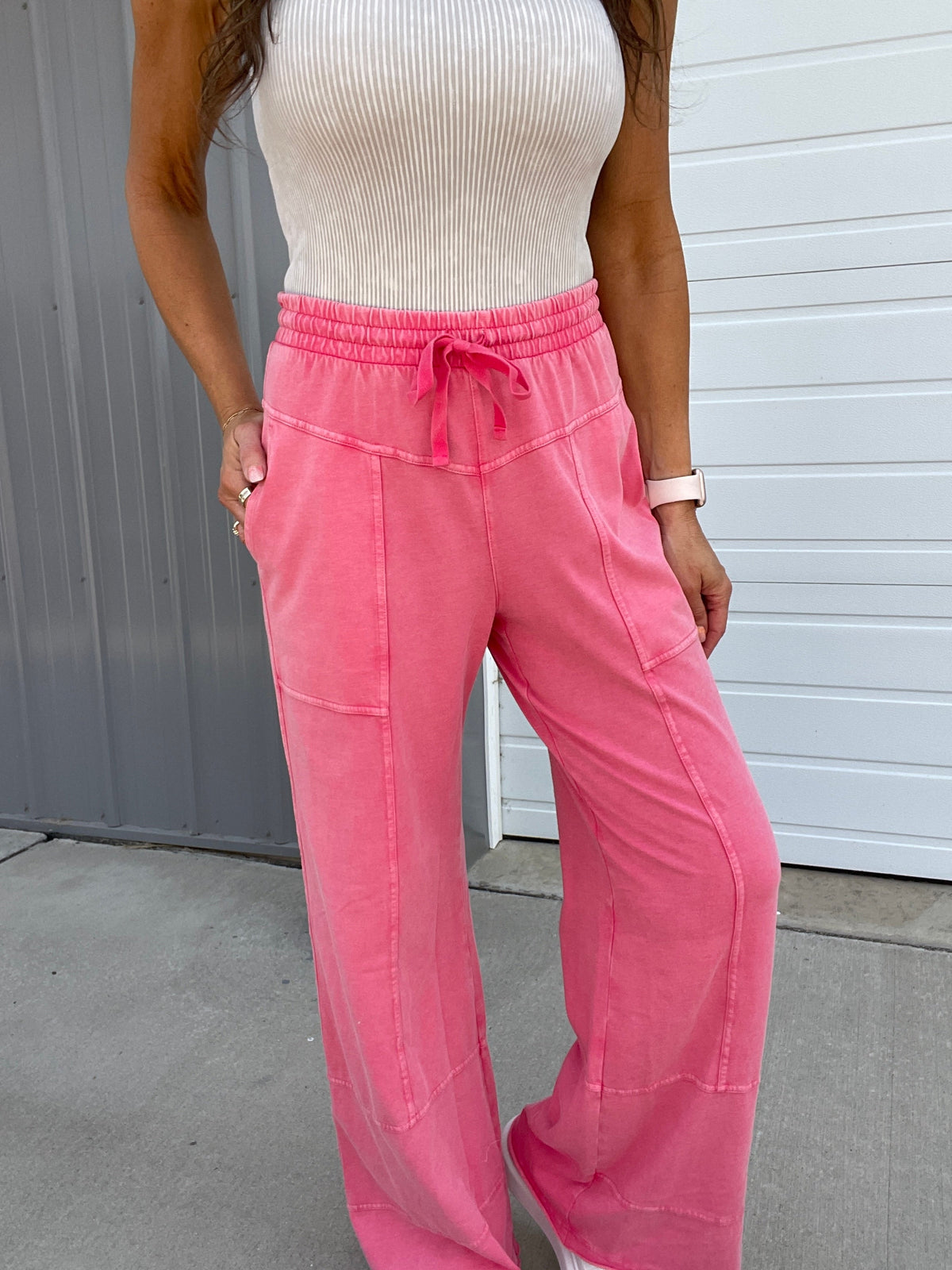 The Great Getaway Relaxed Mineral Washed Stretch Cotton Pants