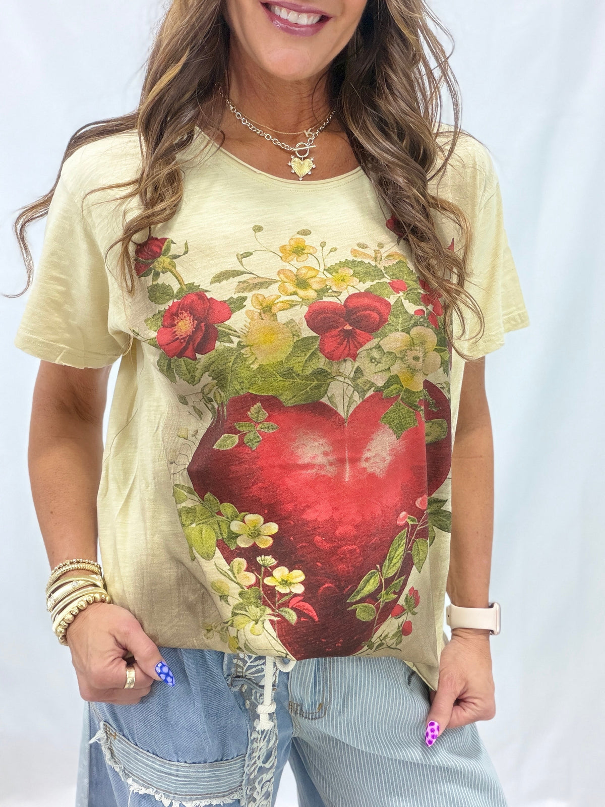 Moon Dance Full Heart Short Sleeve Tee