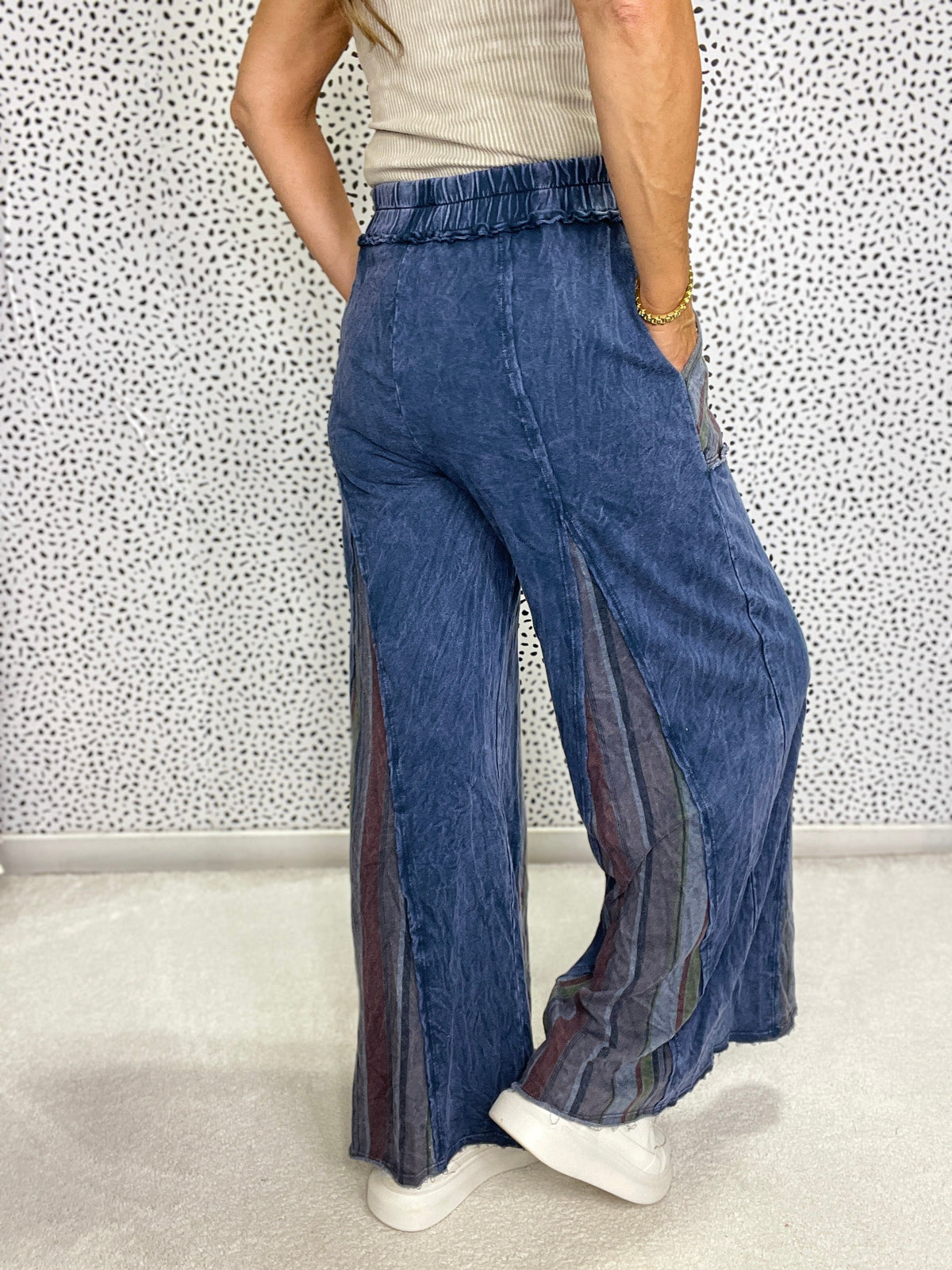 Good Start Sriped Flare Pants In 2 Colors *Final Sale*