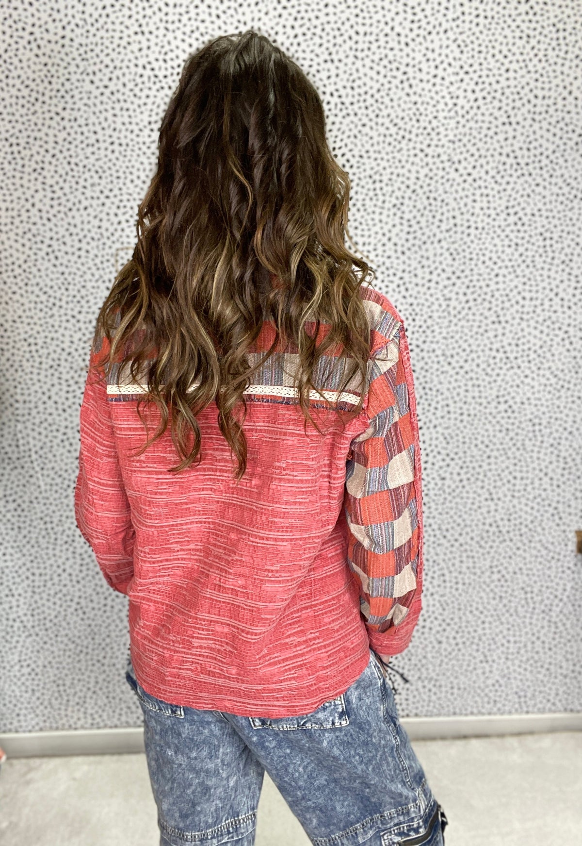 POL Miss You Too Plaid Contrast Top In 2 Colors *Final Sale*