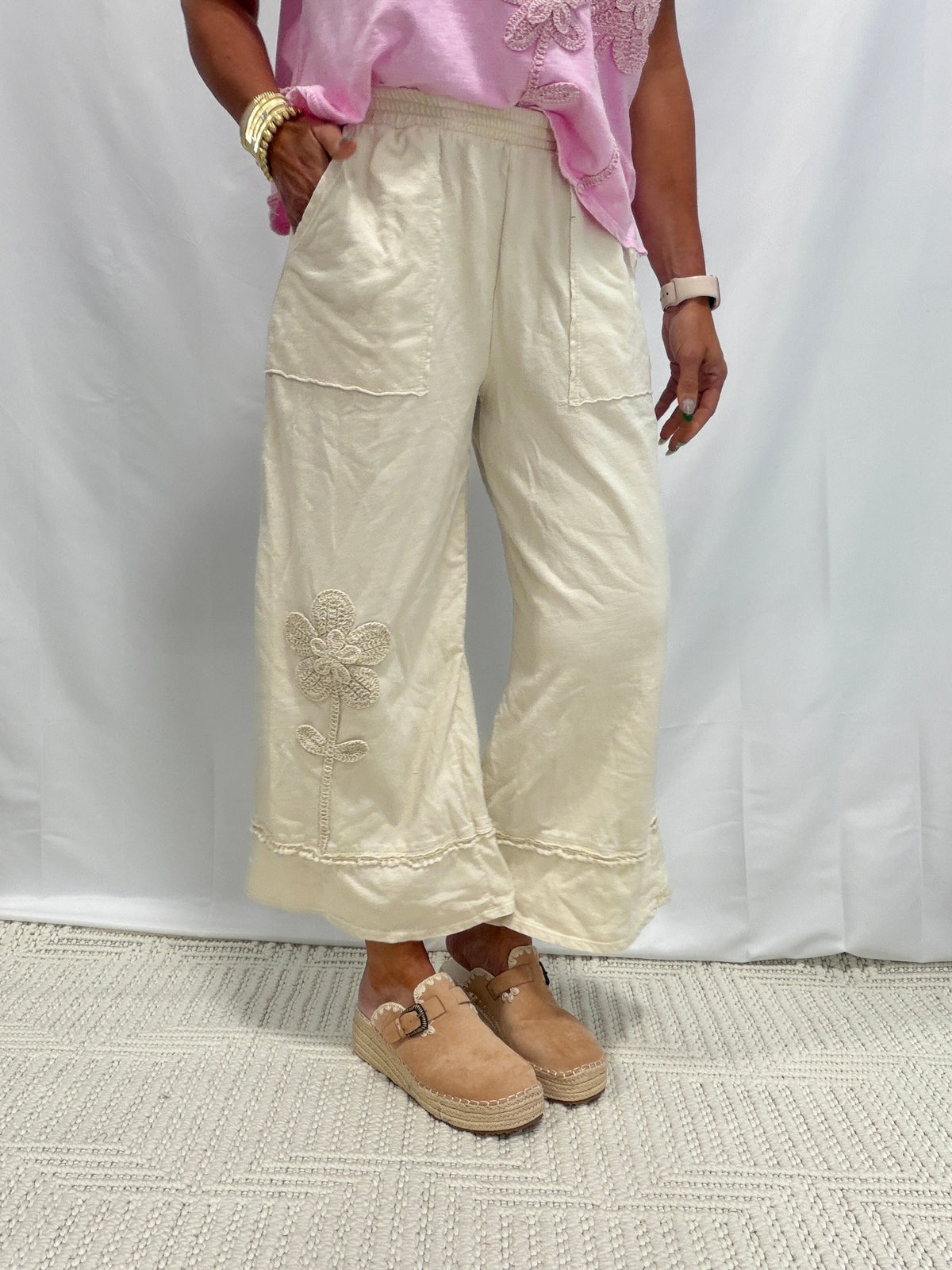 Petal Pop Mineral Washed Pants in 3 Colors