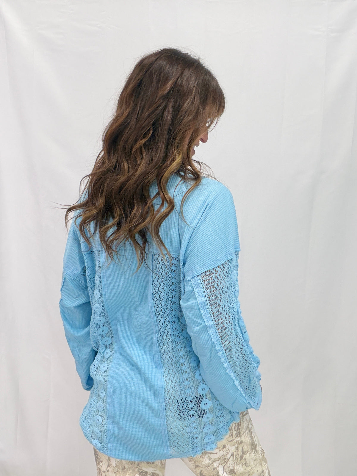 Pol The Rowan Lace Panel Top in 3 Colors