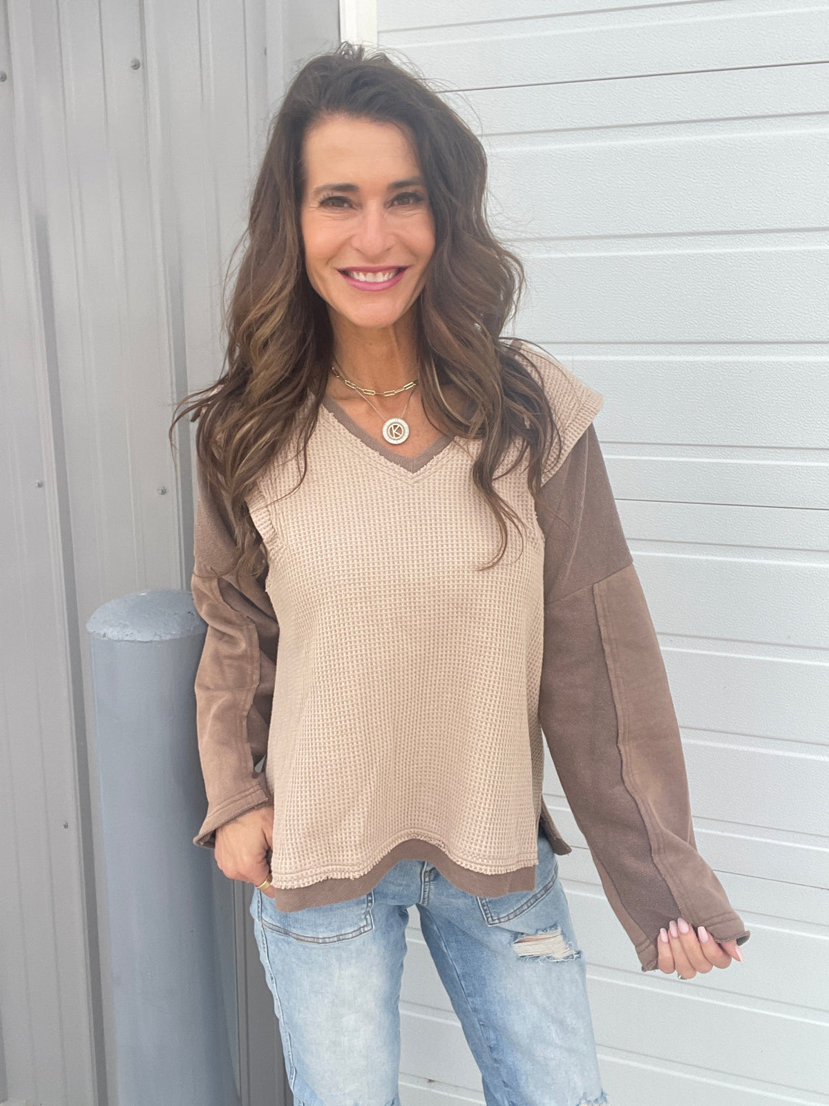 Pol Prove Me Wrong Waffle Knit Top in 2 Colors *Final Sale*