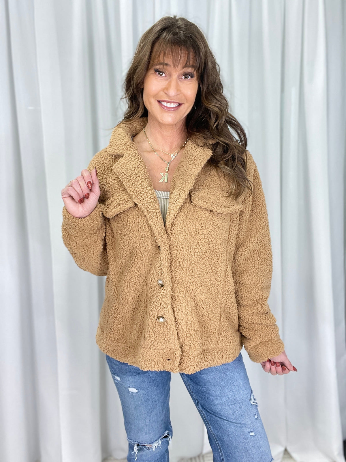 Cozy Sherpa Jacket in 2 Colors *Final Sale*