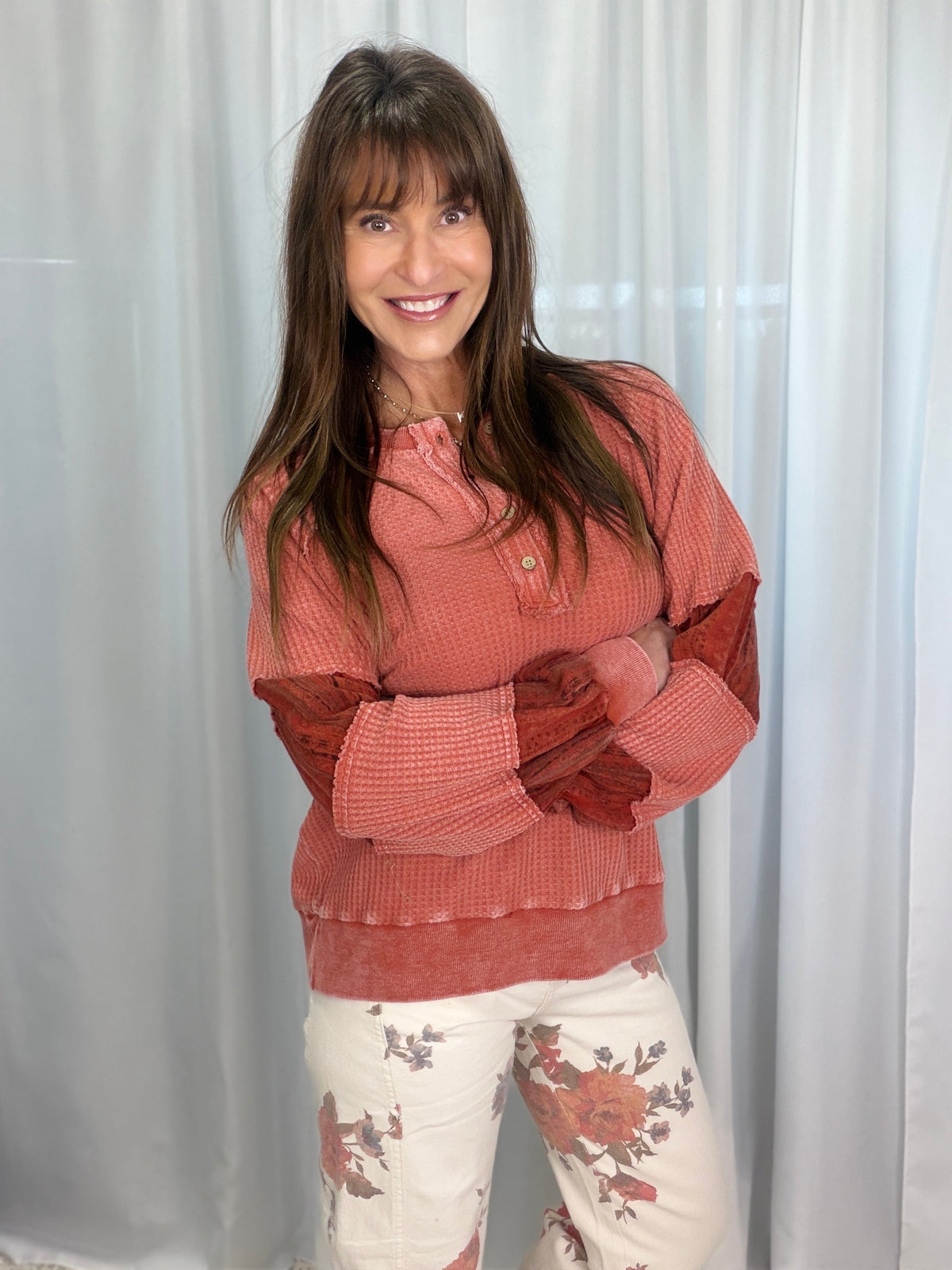 Canyon Glow Henley Top