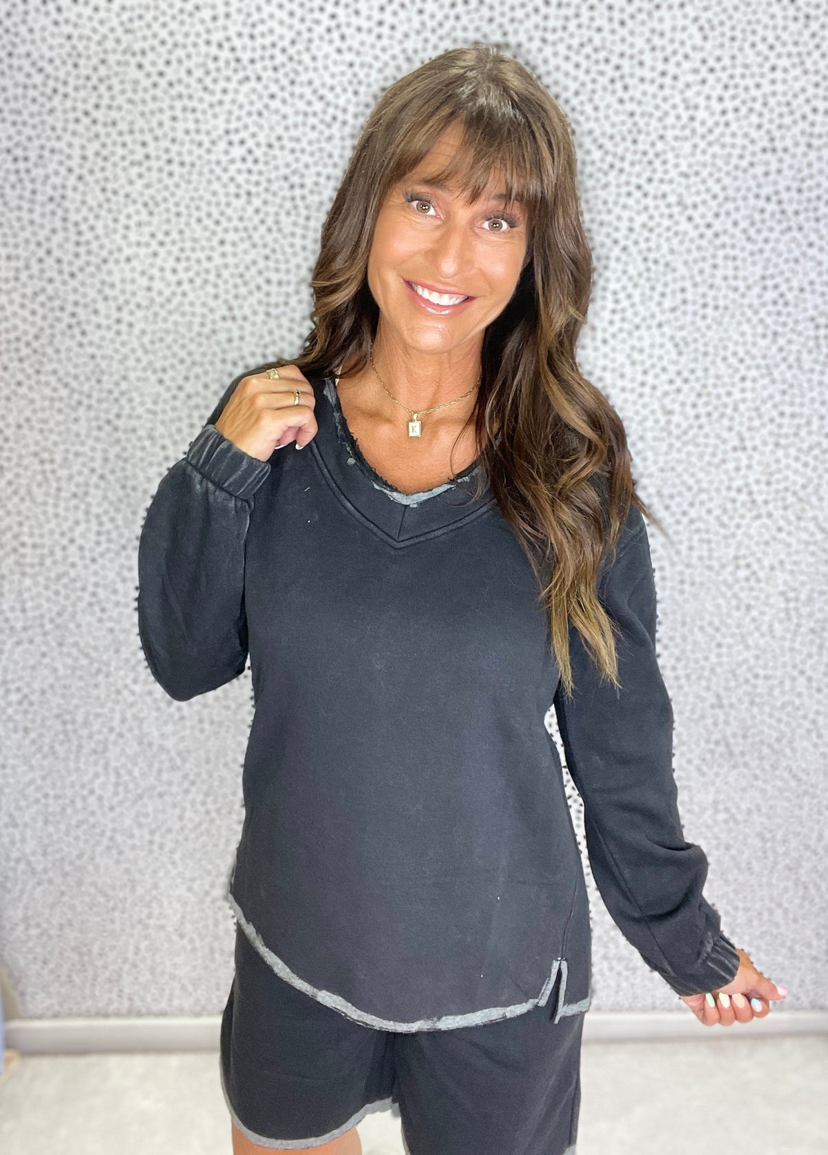 Cloudform Dye Trim Fleece Sweatshirt in 2 Colors *Final Sale*