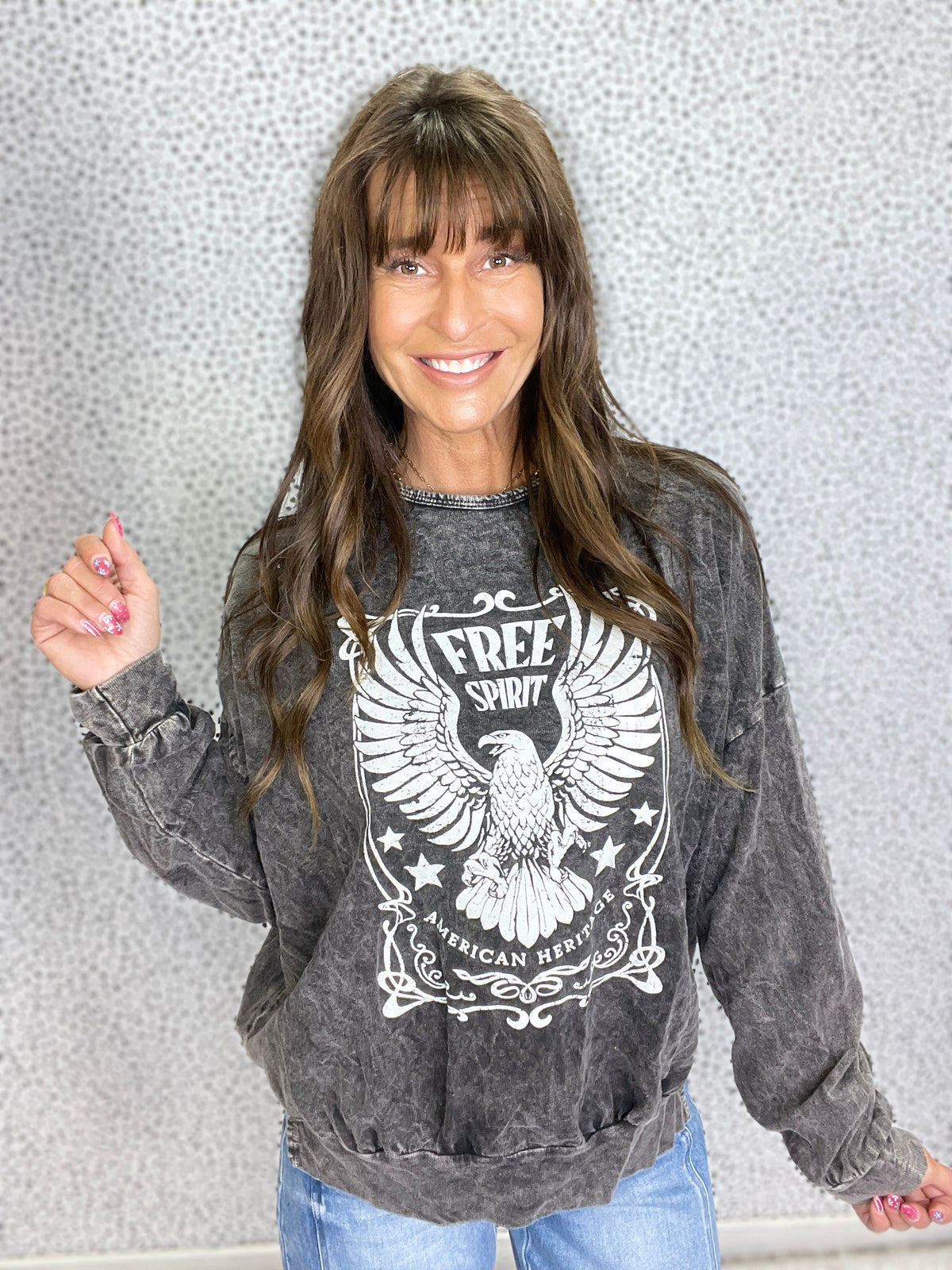 Free Spirit Mineral Wash Sweatshirt in 9 Colors *Final Sale*
