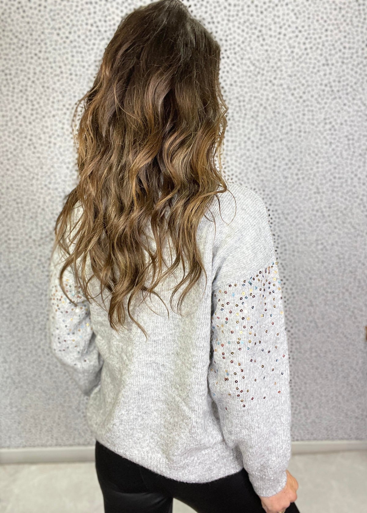 Shimmer Bliss Sequin Detail Sweater
