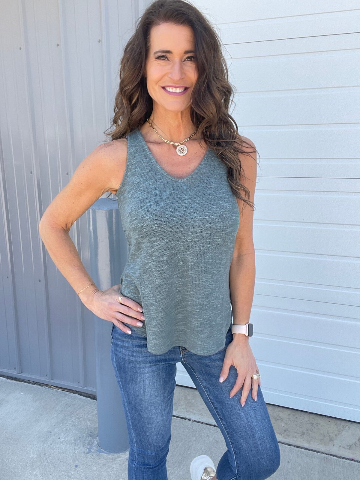 Burnout Lightweight Sweater Knit Tank Top in 6 Colors *Final Sale*