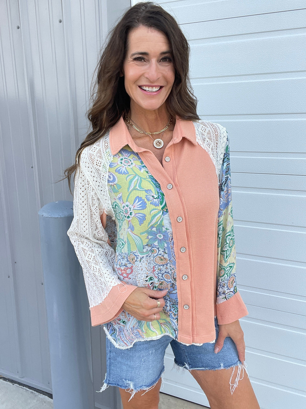 Pol Moments Ago Button Down Top In 2 Colors *Final Sale*