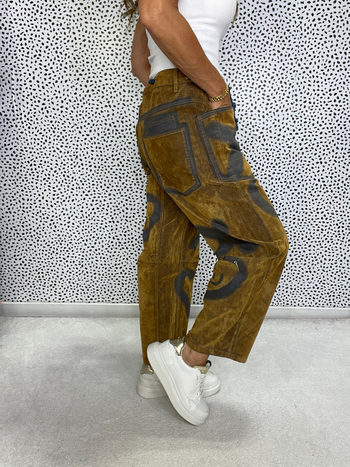 Oli & Hali Happy Trails Corduroy Pants In Brown *Final Sale*