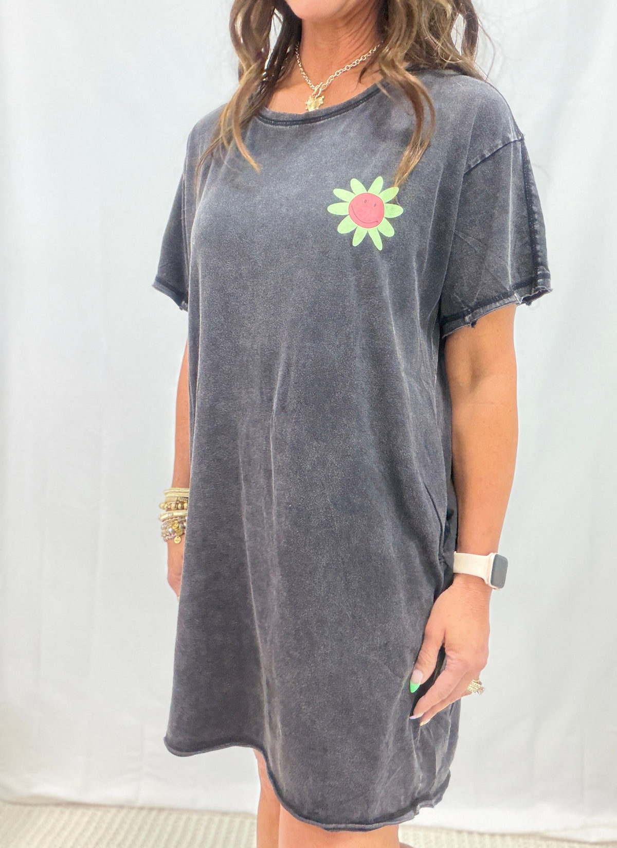 Just A Little Extra Floral Print Tunic Dress In 3 Colors