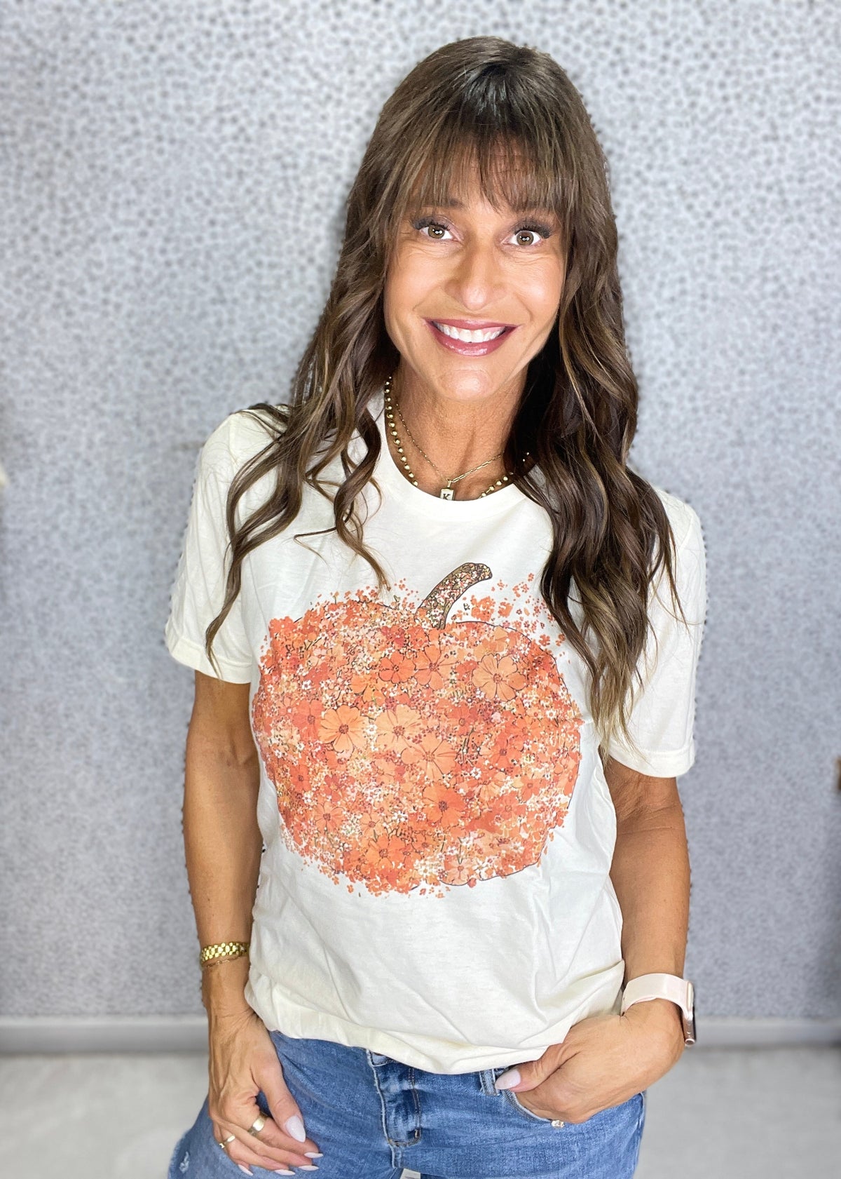 Collage Pumpkin Cream Tee