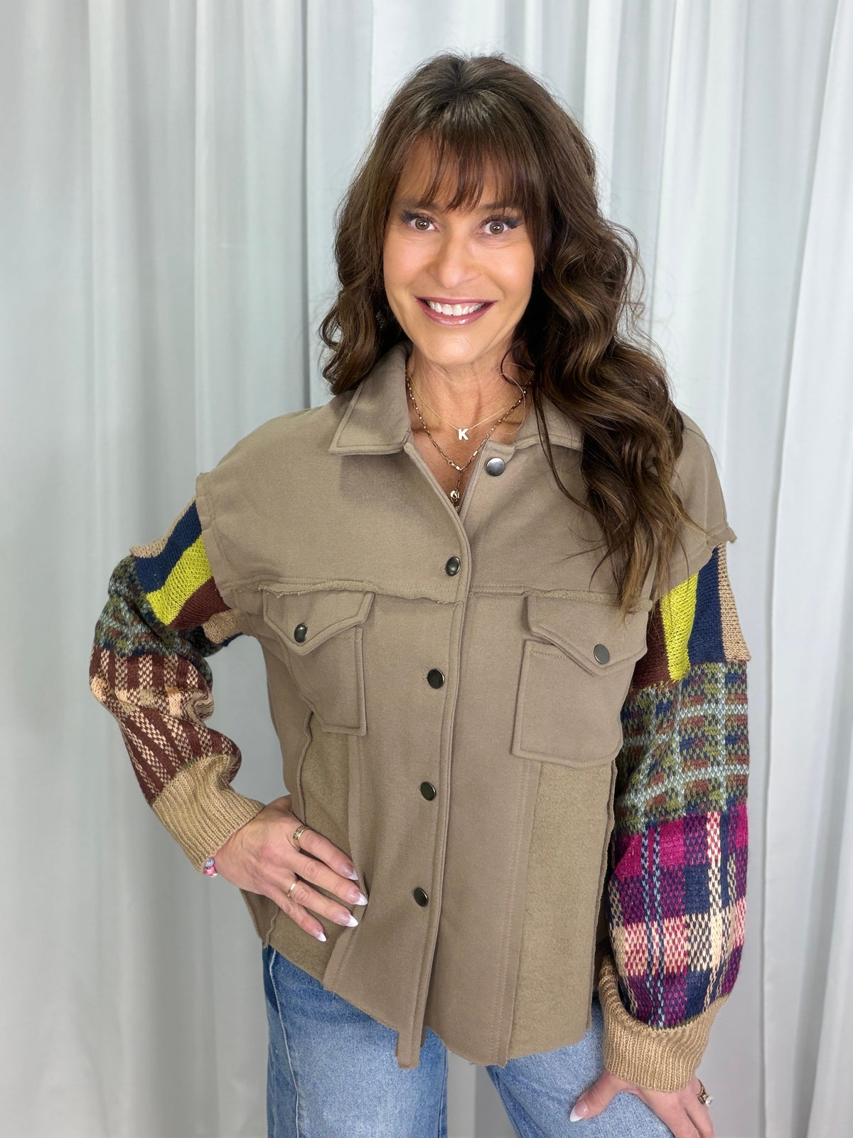 Far Away Long Sleeve Top In Mocha *Final Sale*
