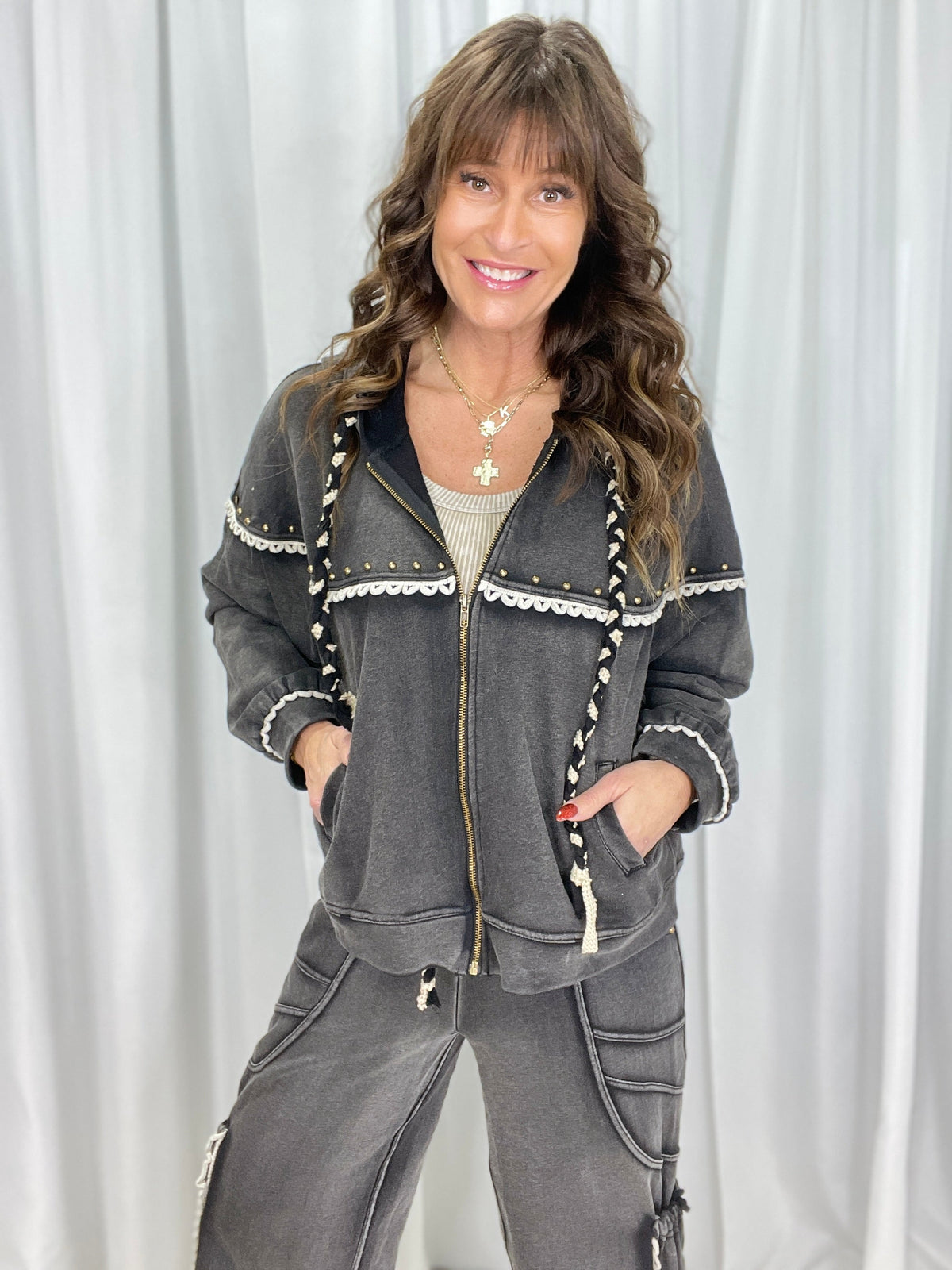 POL Time Goes On Hooded Relaxed Jacket *Final Sale*