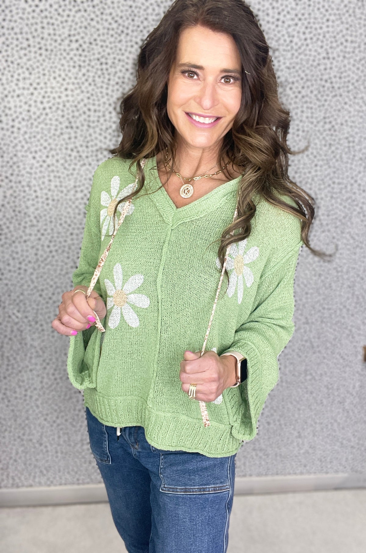 POL Summer Flower Lightweight Sweater Hoodie In 6 Colors *Final Sale*