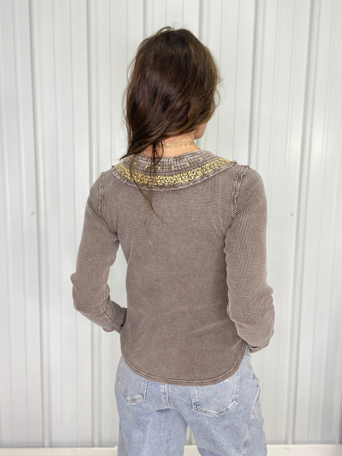 Radiating Beauty Waffle Knit Top In 2 Colors