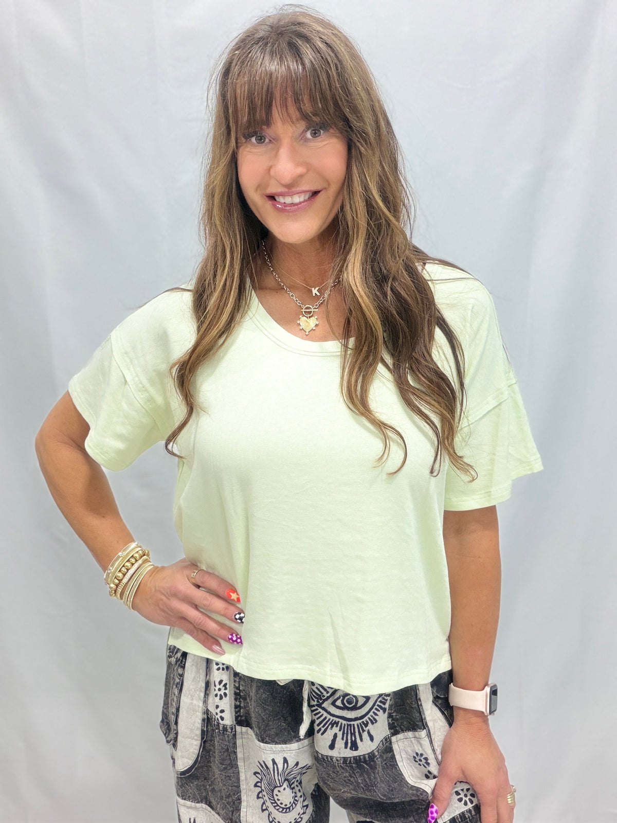 POL Louisiana Moon Short Sleeve Top In 4 Colors
