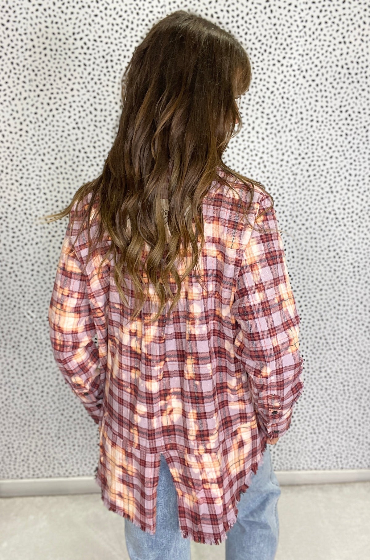Jaded Gypsy Crisp Morning Air Flannel In Lilac