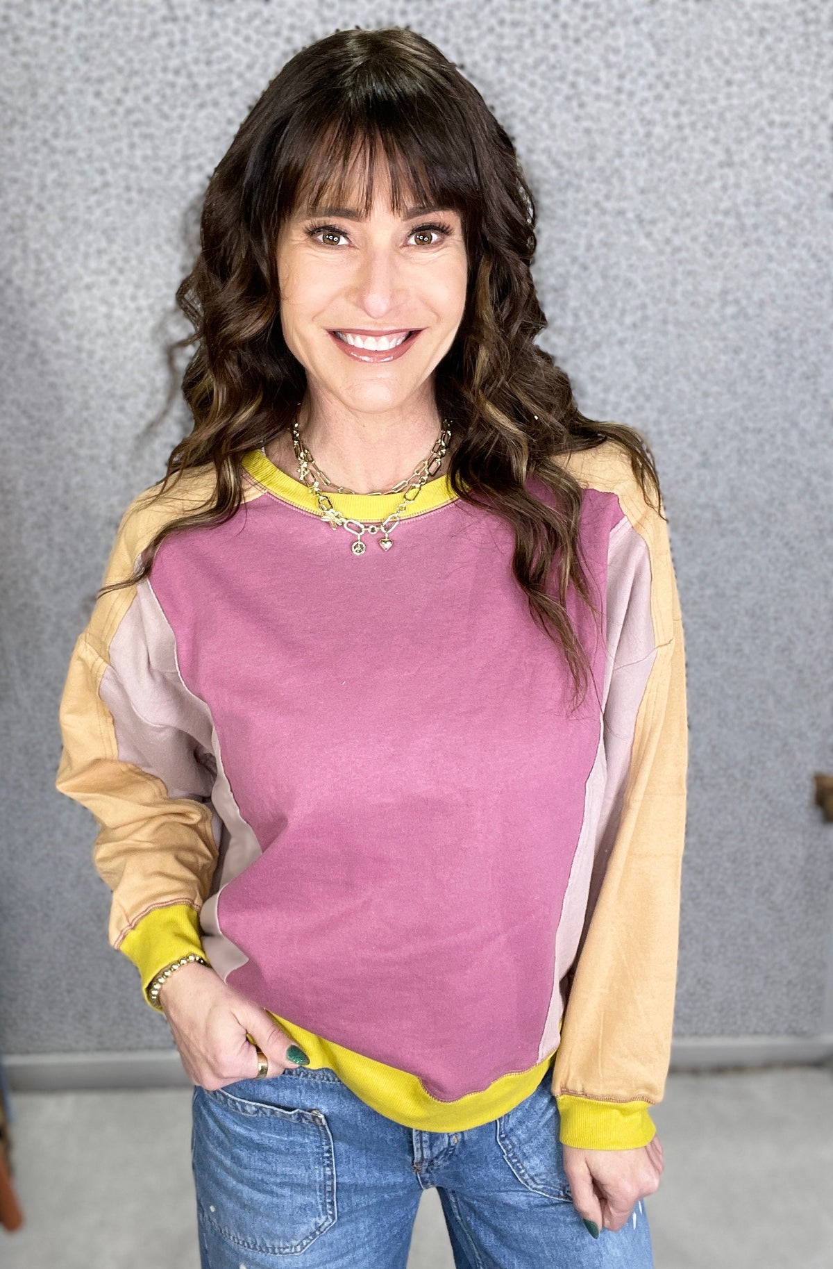The Places You Go Color Block Pullover In 2 Colors *Final Sale*