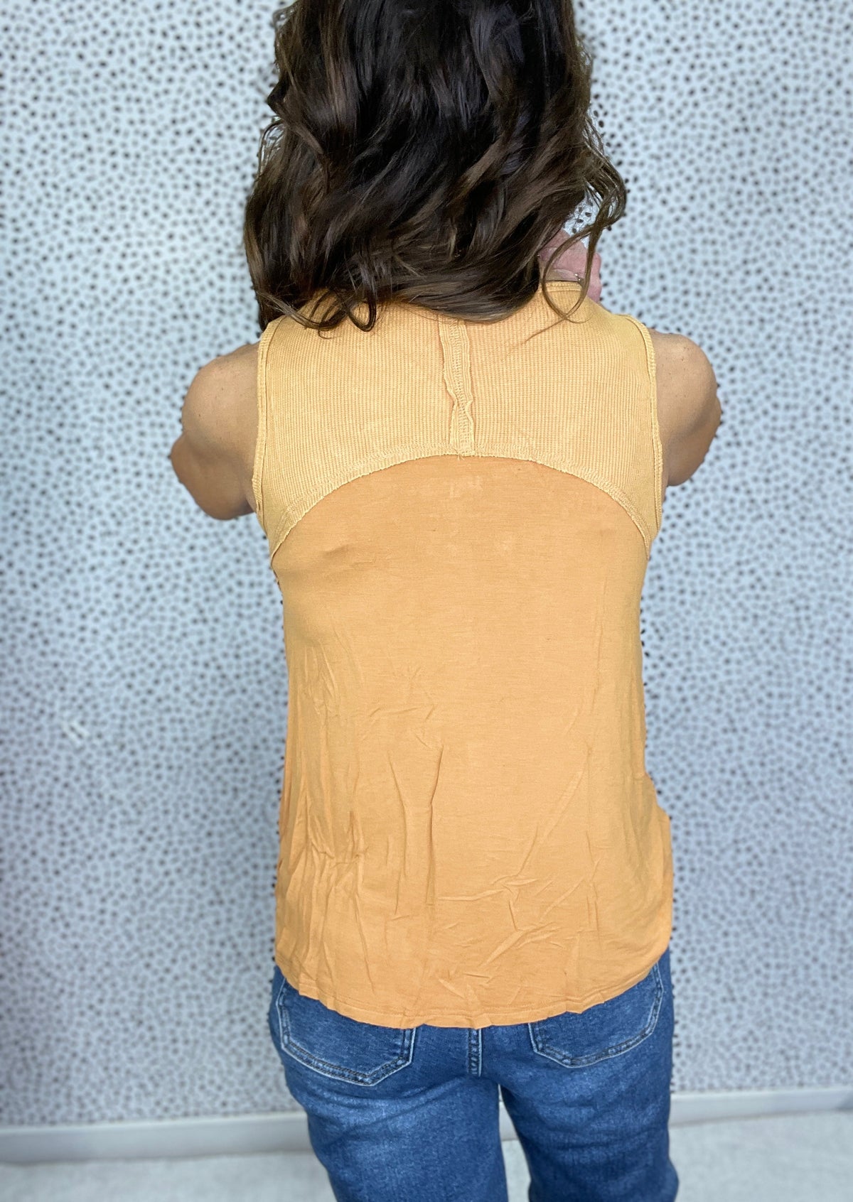 Pol Summer Sunshine Tank In Ivory, Yellow, Orange, Pink *Final Sale*