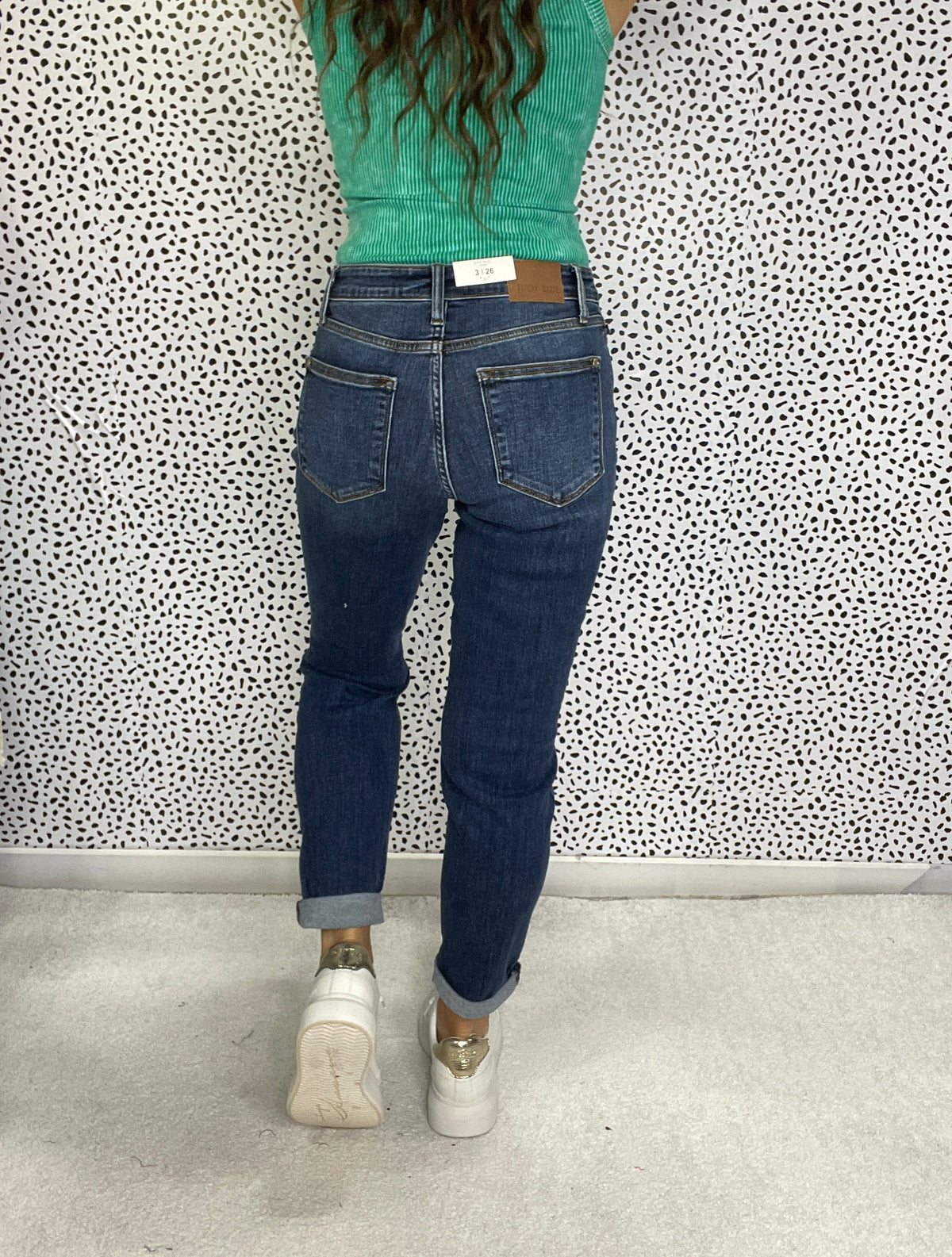 Judy Blue Missy Mid Rise Destroy Slim Jeans 607