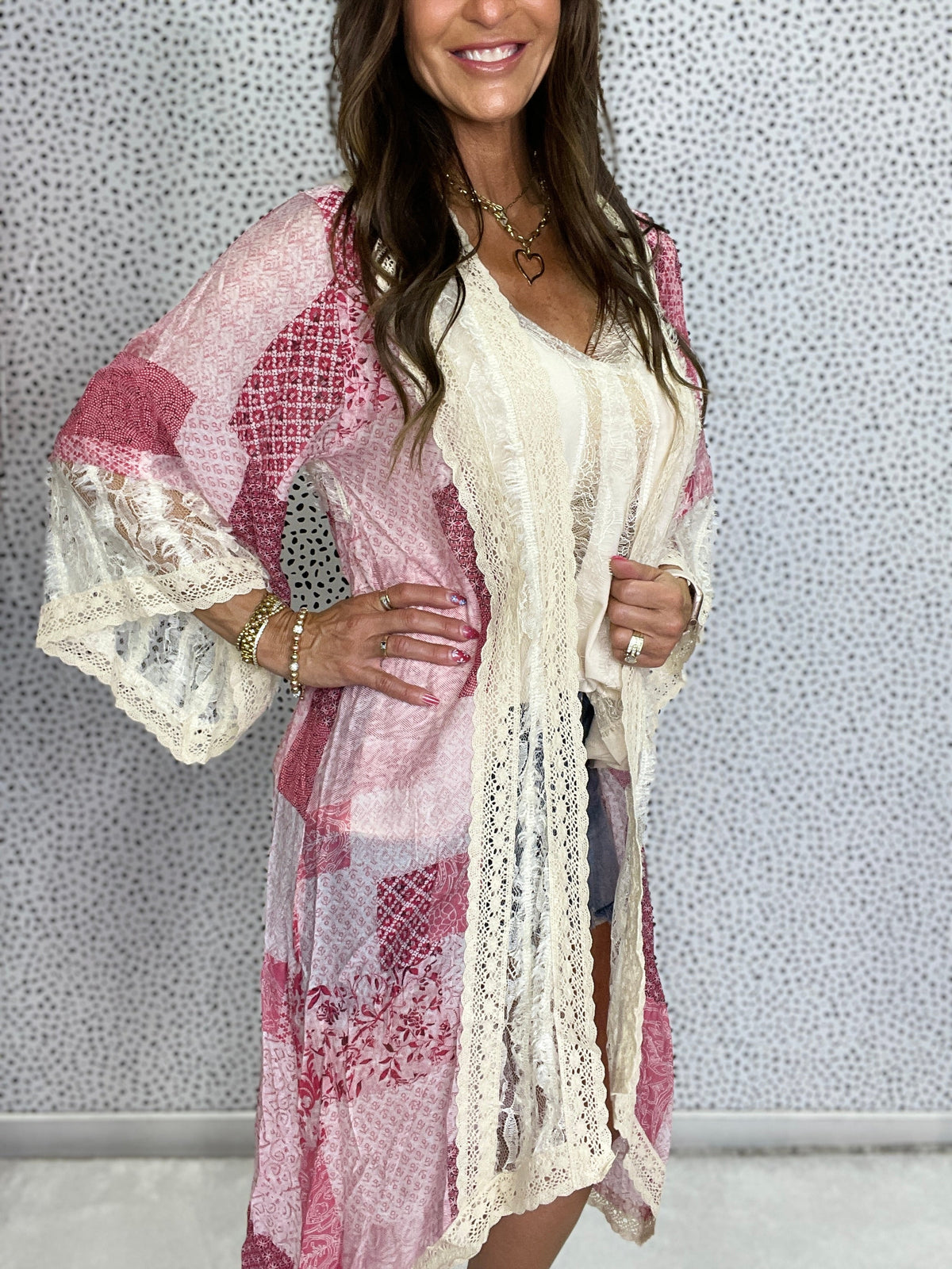Pol Moonlight Patch Lace Cardigan In 2 Colors