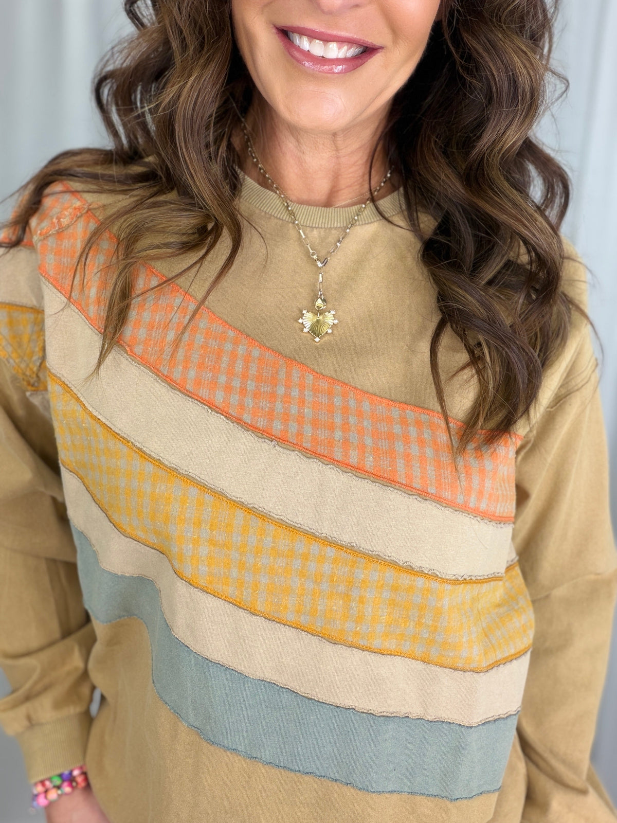 All These Moments Color Mix Top *Final Sale*