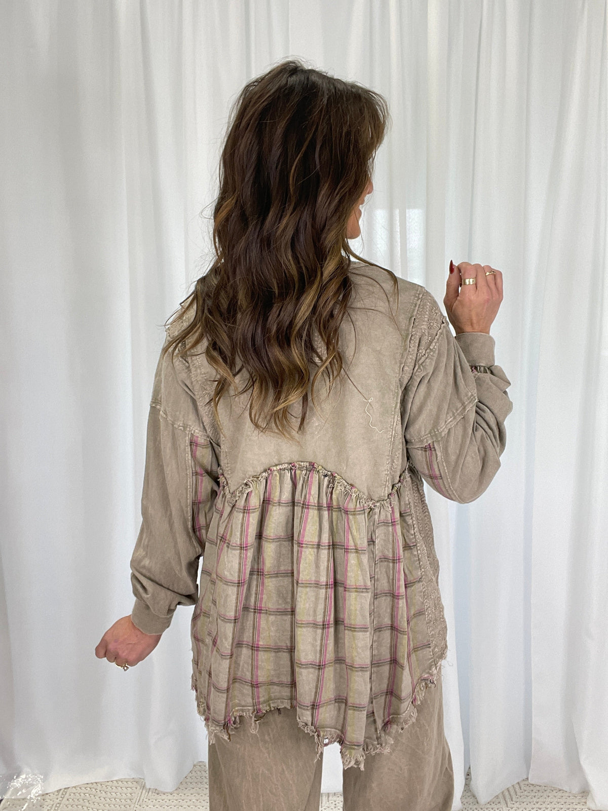 Meadow Drift Plaid Tunic *Final Sale*
