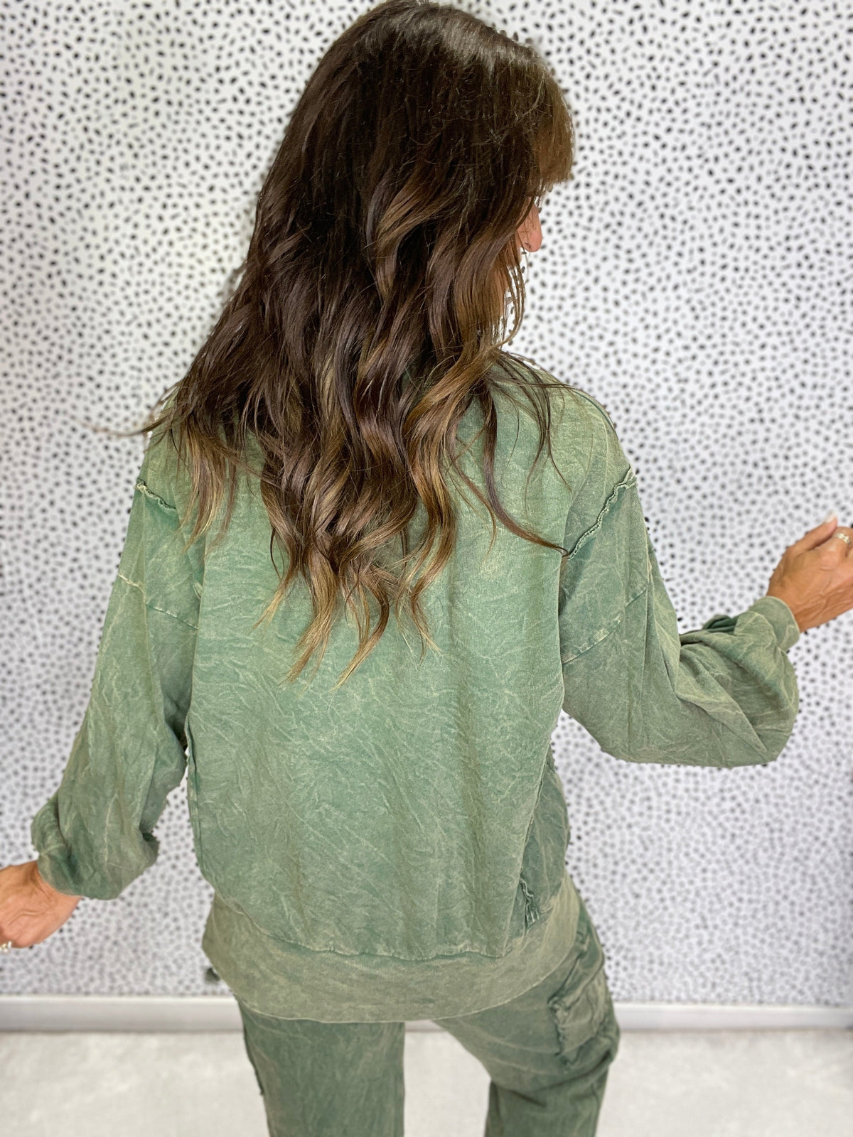 The Daisy Lace Patch Cozy Pullover In 2 Colors *Final Sale*