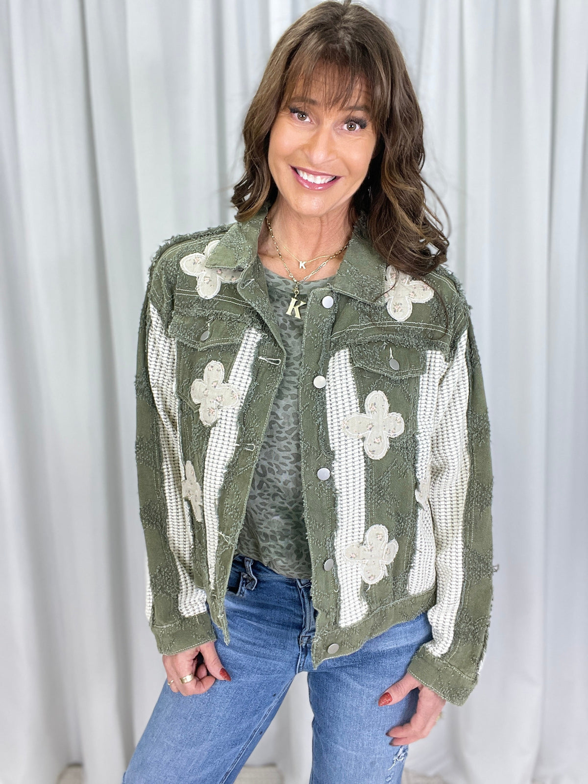 POL Lovely Days Ahead Long Sleeve Top In Olive *Final Sale*