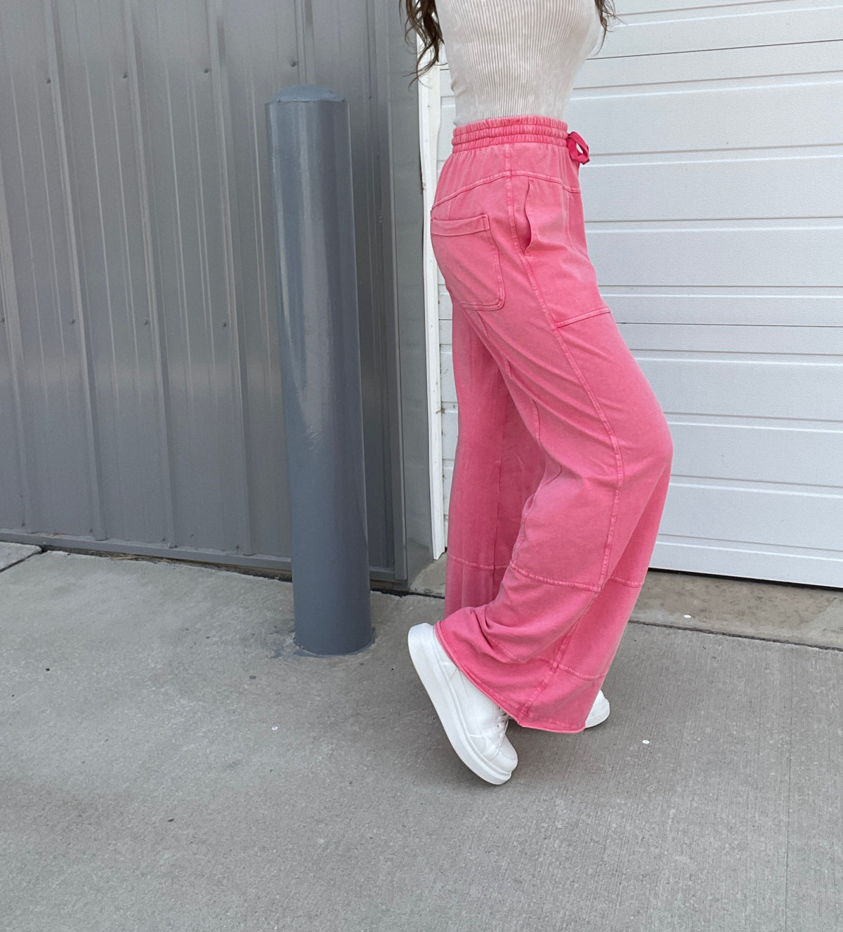 The Great Getaway Relaxed Mineral Washed Stretch Cotton Pants