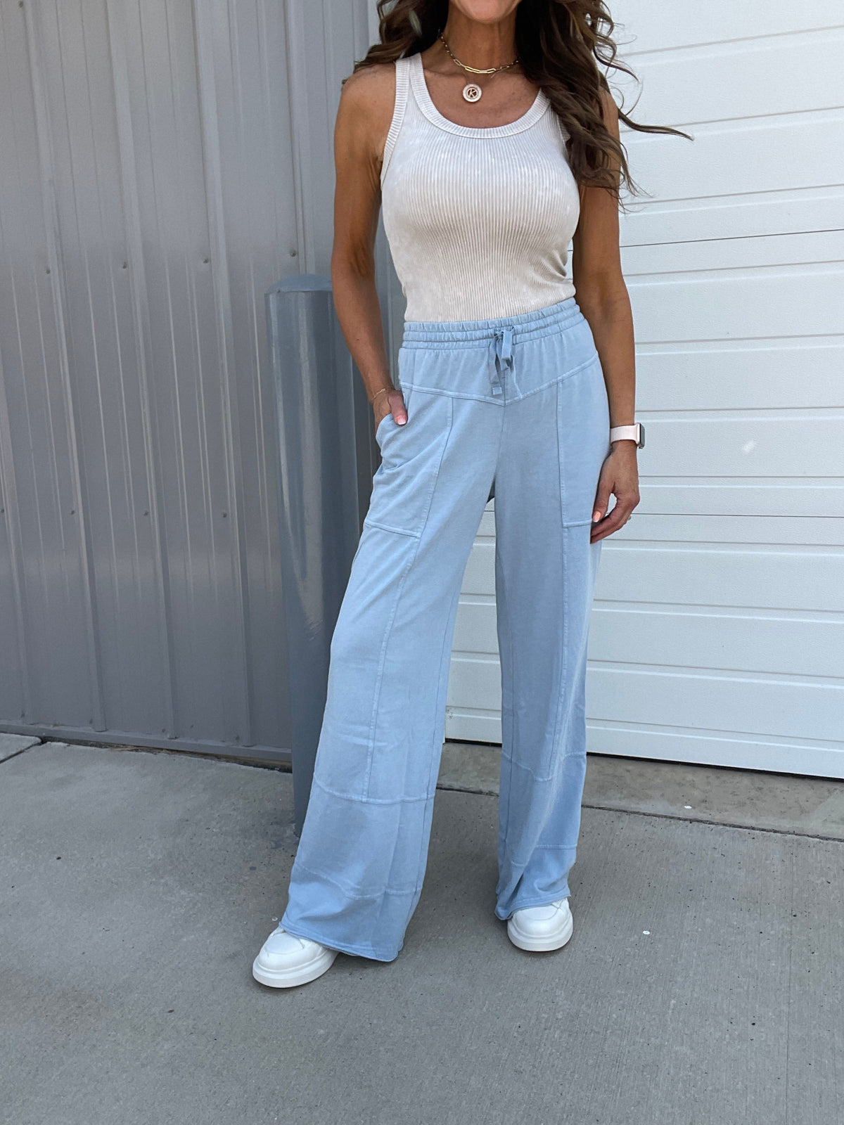 The Great Getaway Relaxed Mineral Washed Stretch Cotton Pants
