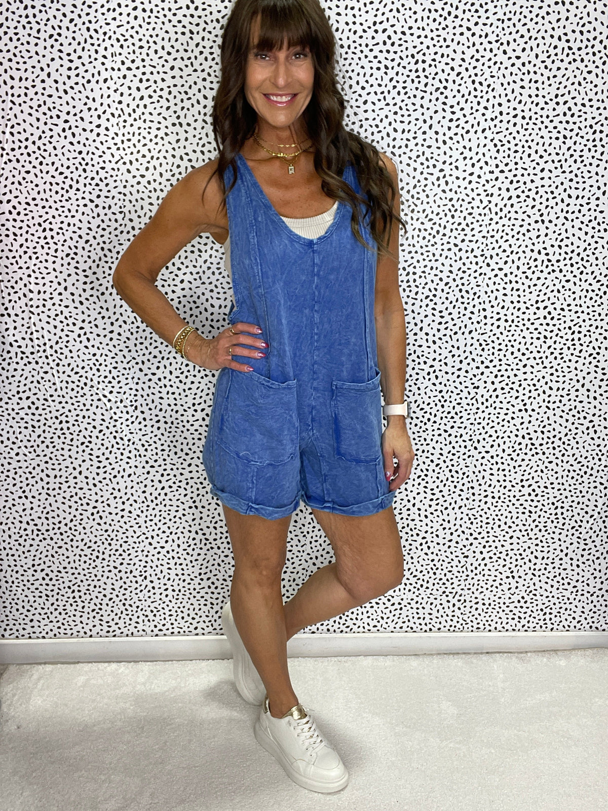 Drifting Tides Knit Romper