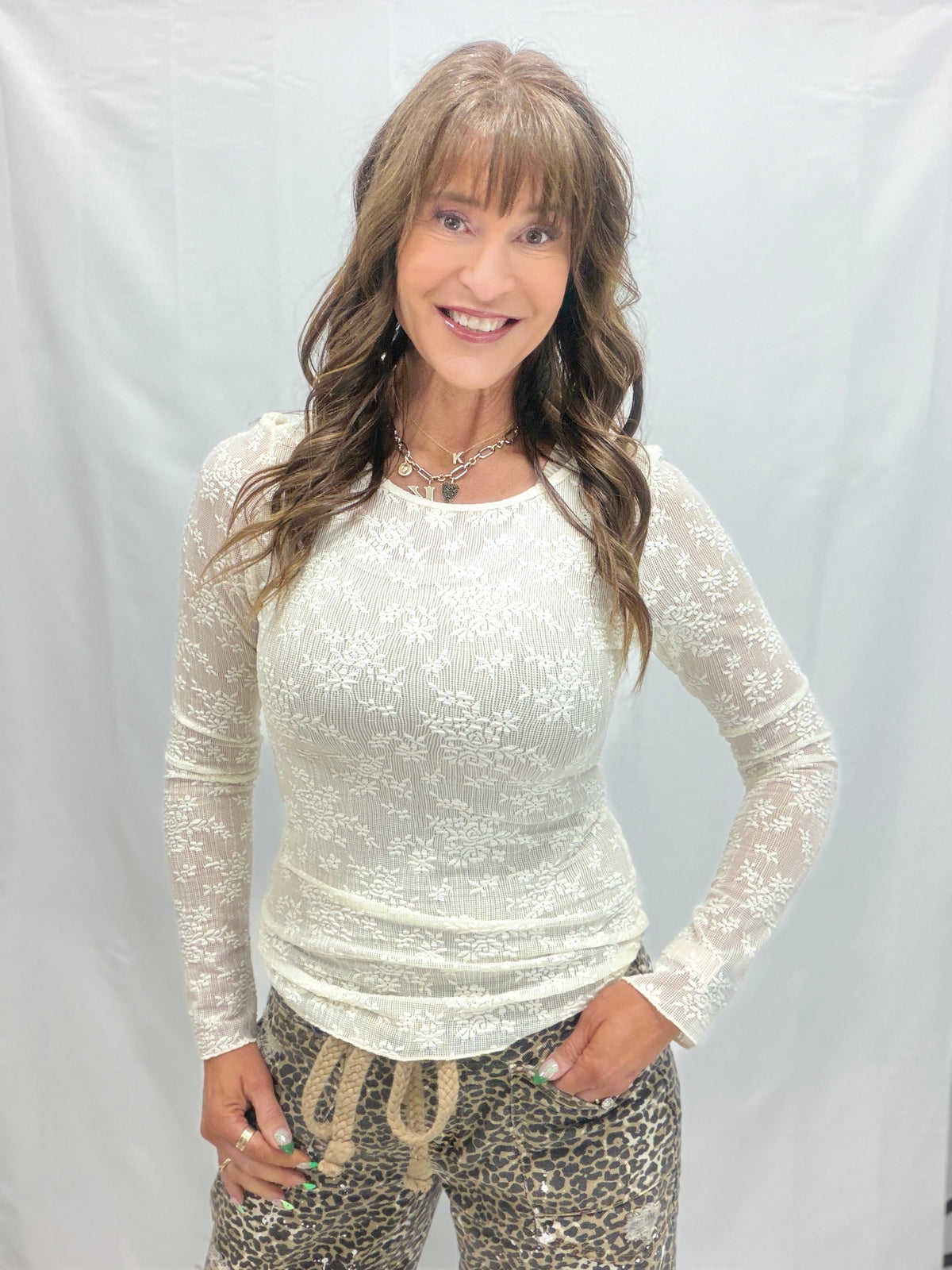 The Main Attraction Lace Top