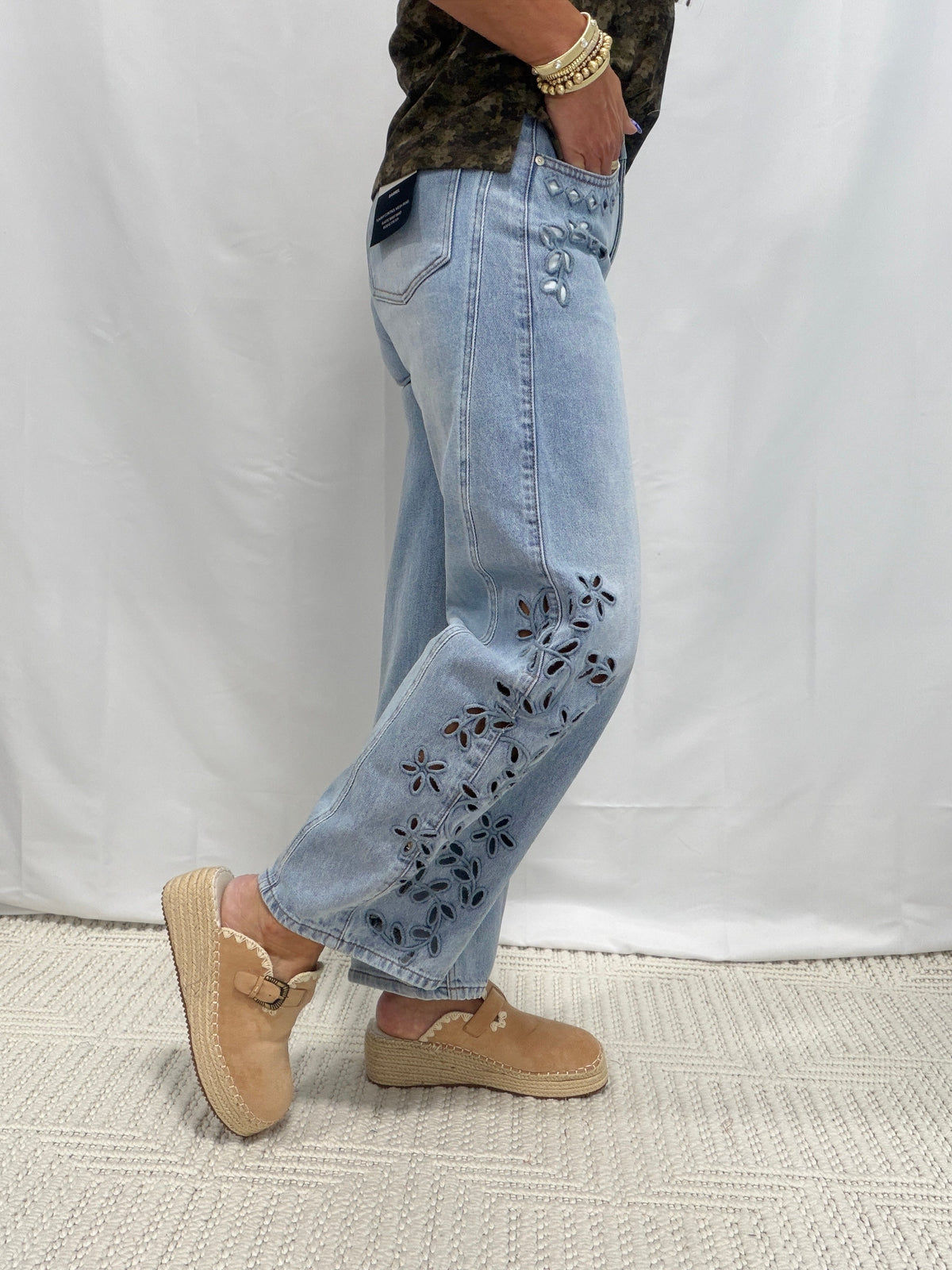 The Wildflower Barrel Jeans