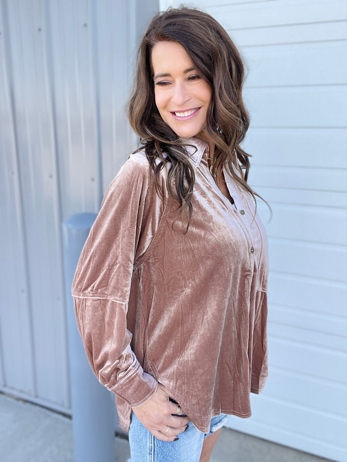 Make It After All Oversized Velvet Top In 3 Colors *Final Sale*